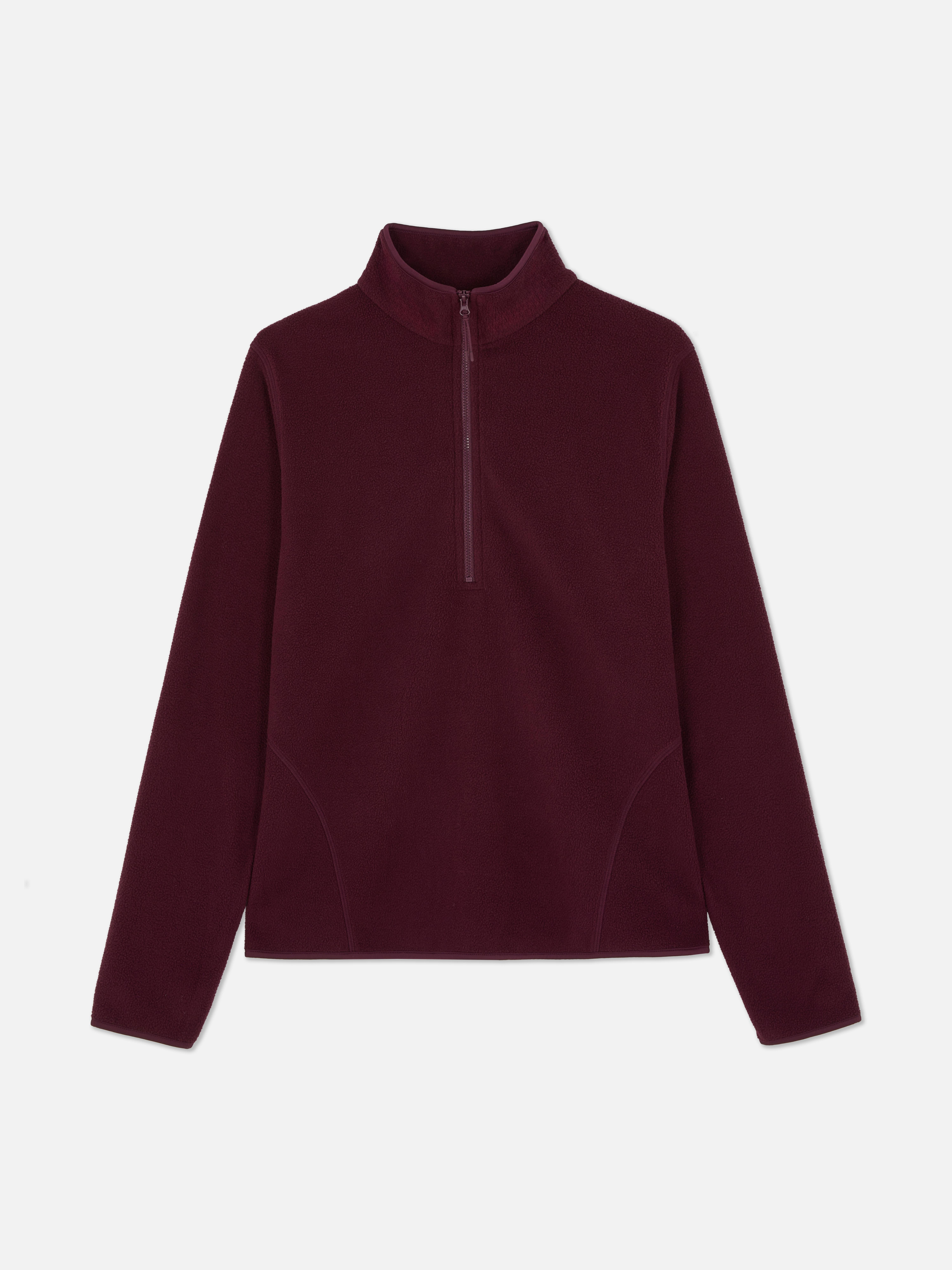 Pull en molleton à col zippé
