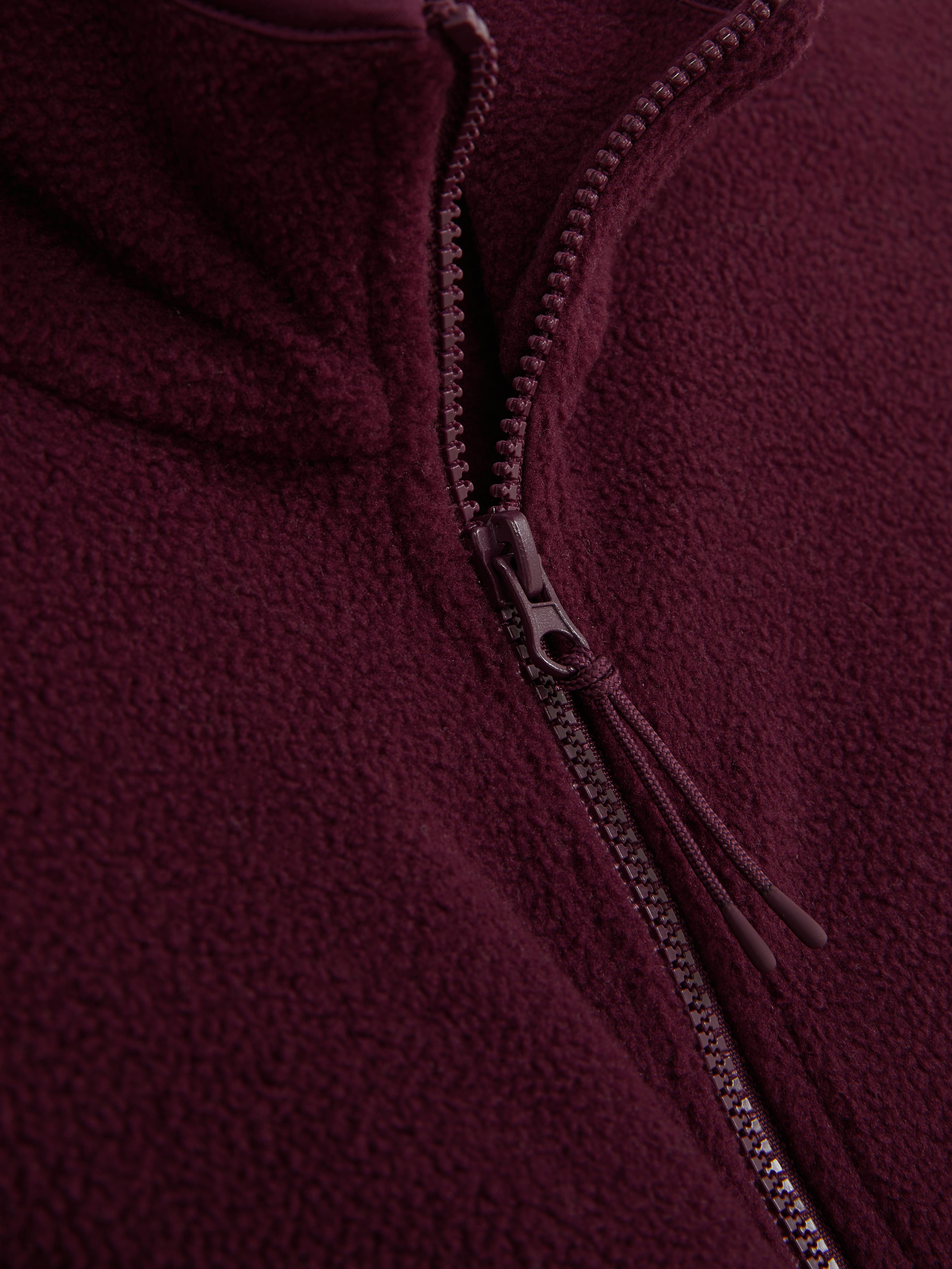 Pull en molleton à col zippé