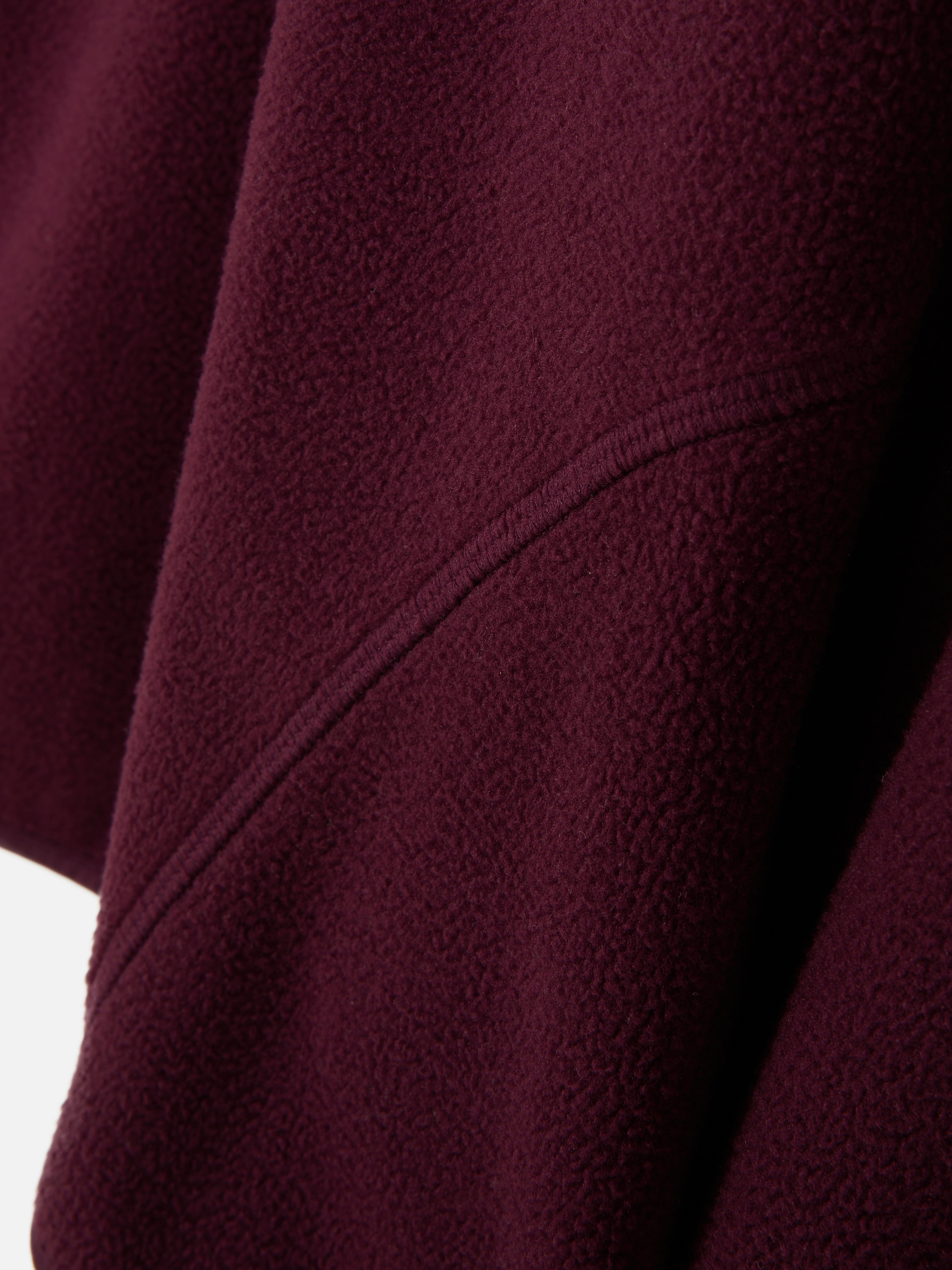 Pull en molleton à col zippé