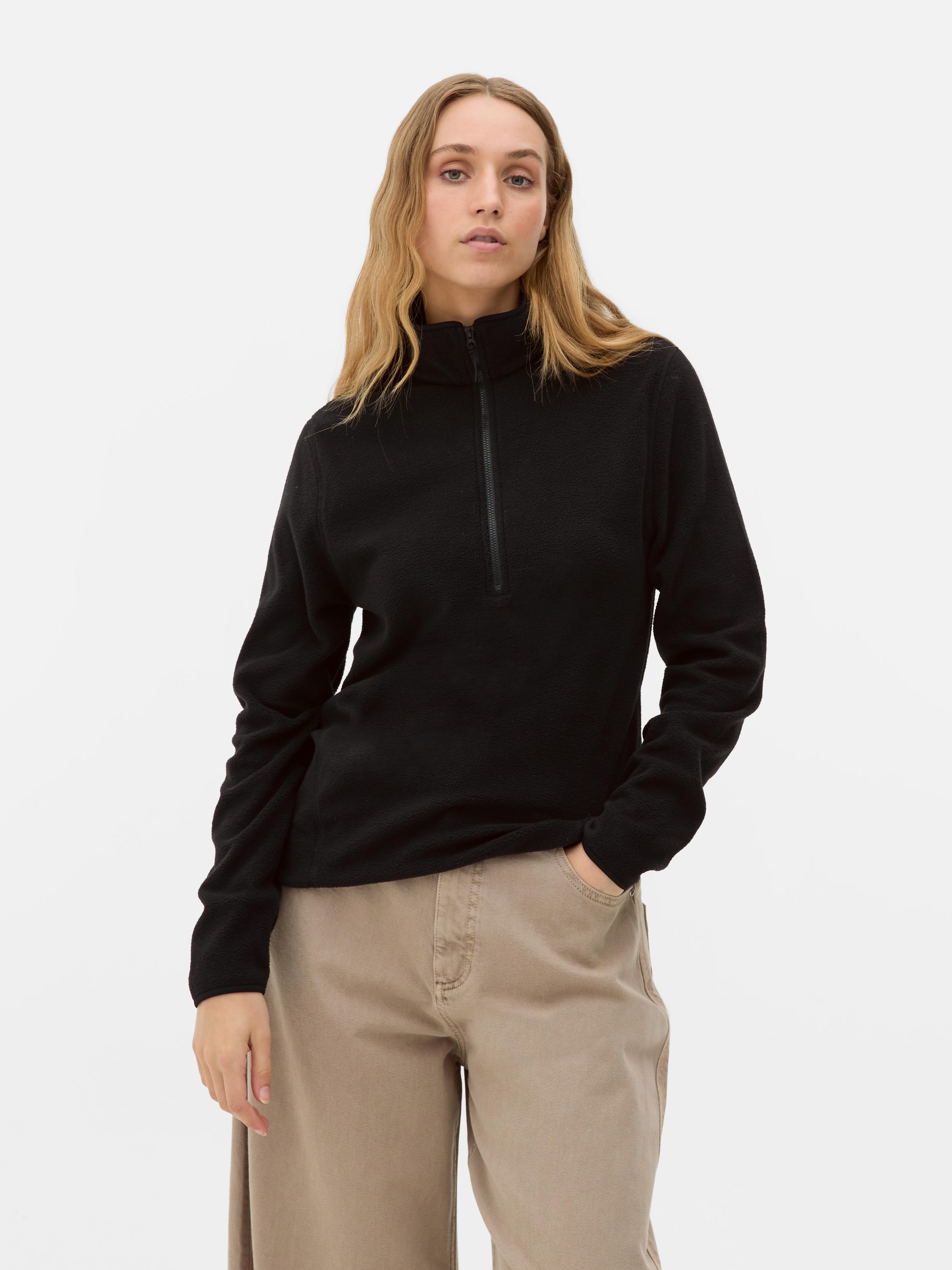 Women's Stone Half Zip Fleece | Primark