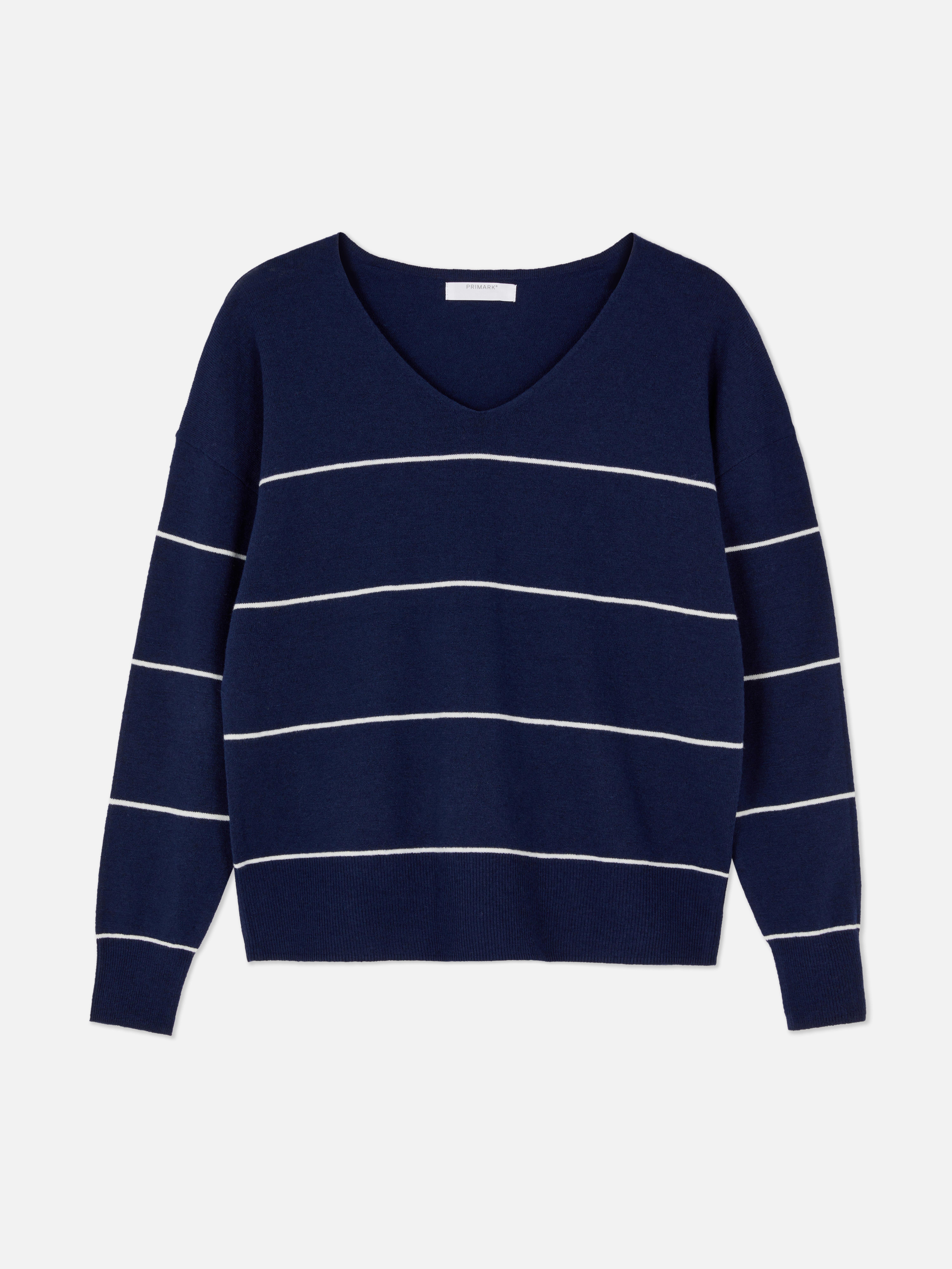 Weicher Pullover mit V-Ausschnitt