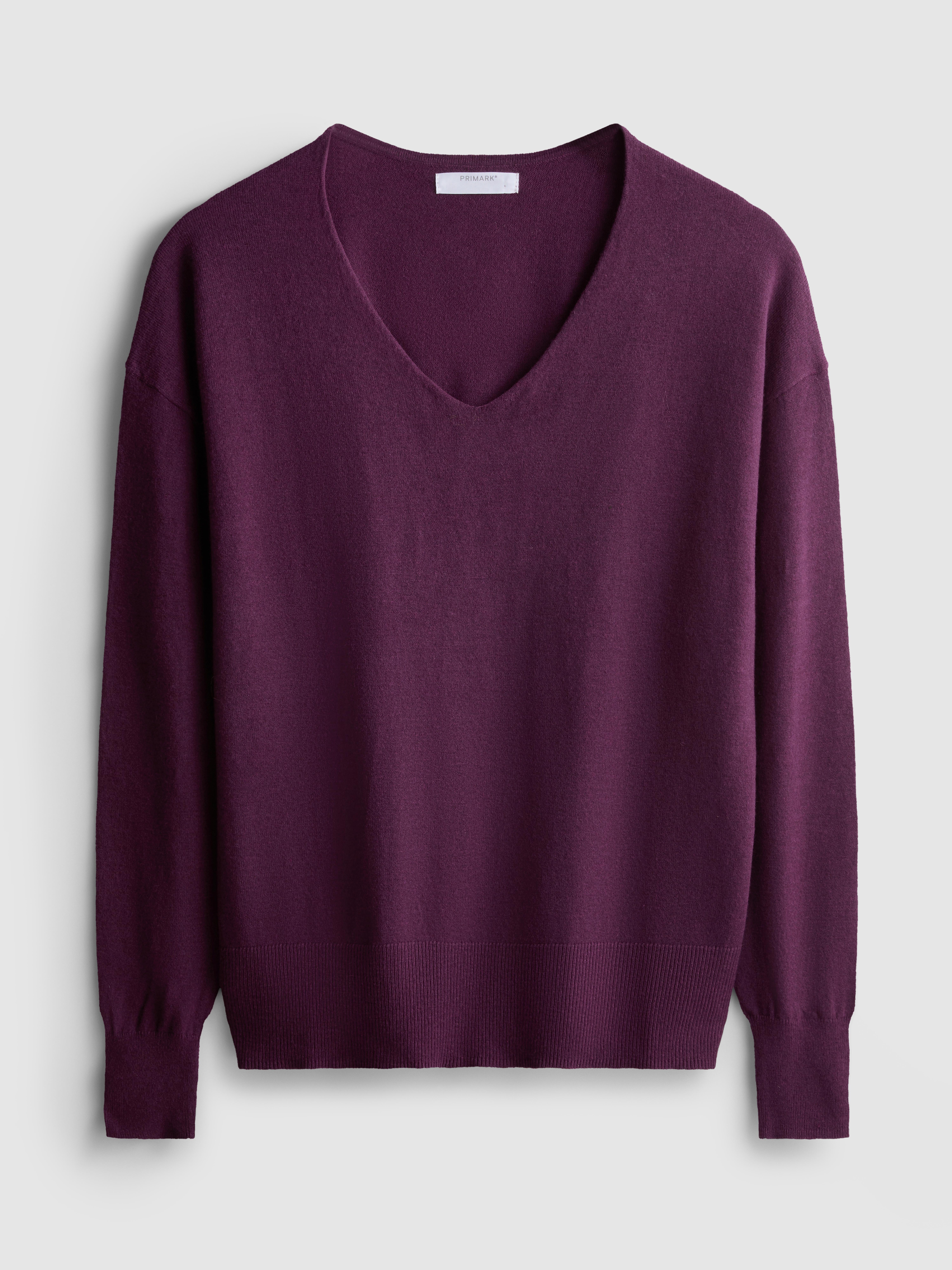 Weicher Pullover mit V-Ausschnitt