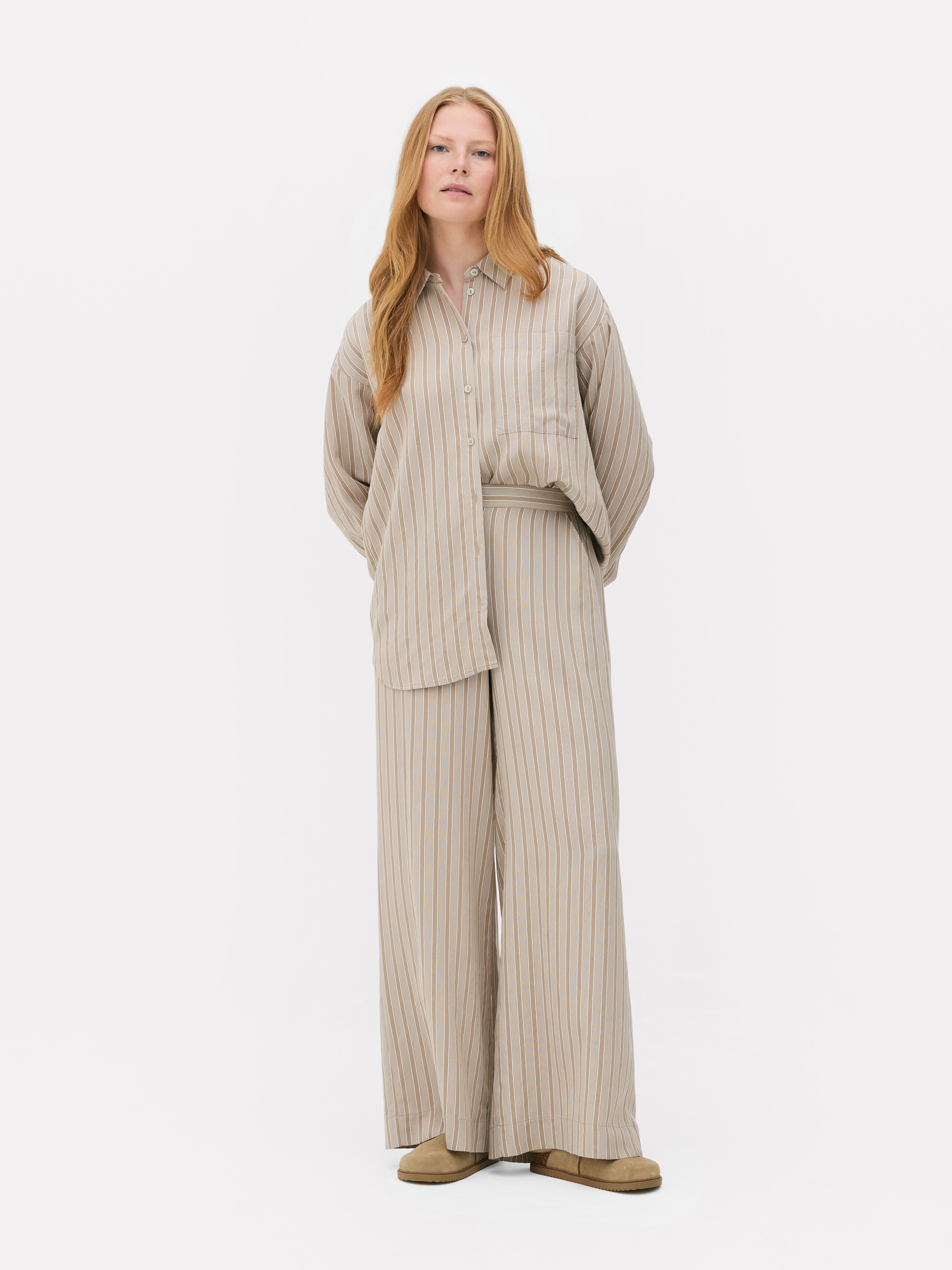 Matchende gestreepte broek The Edit