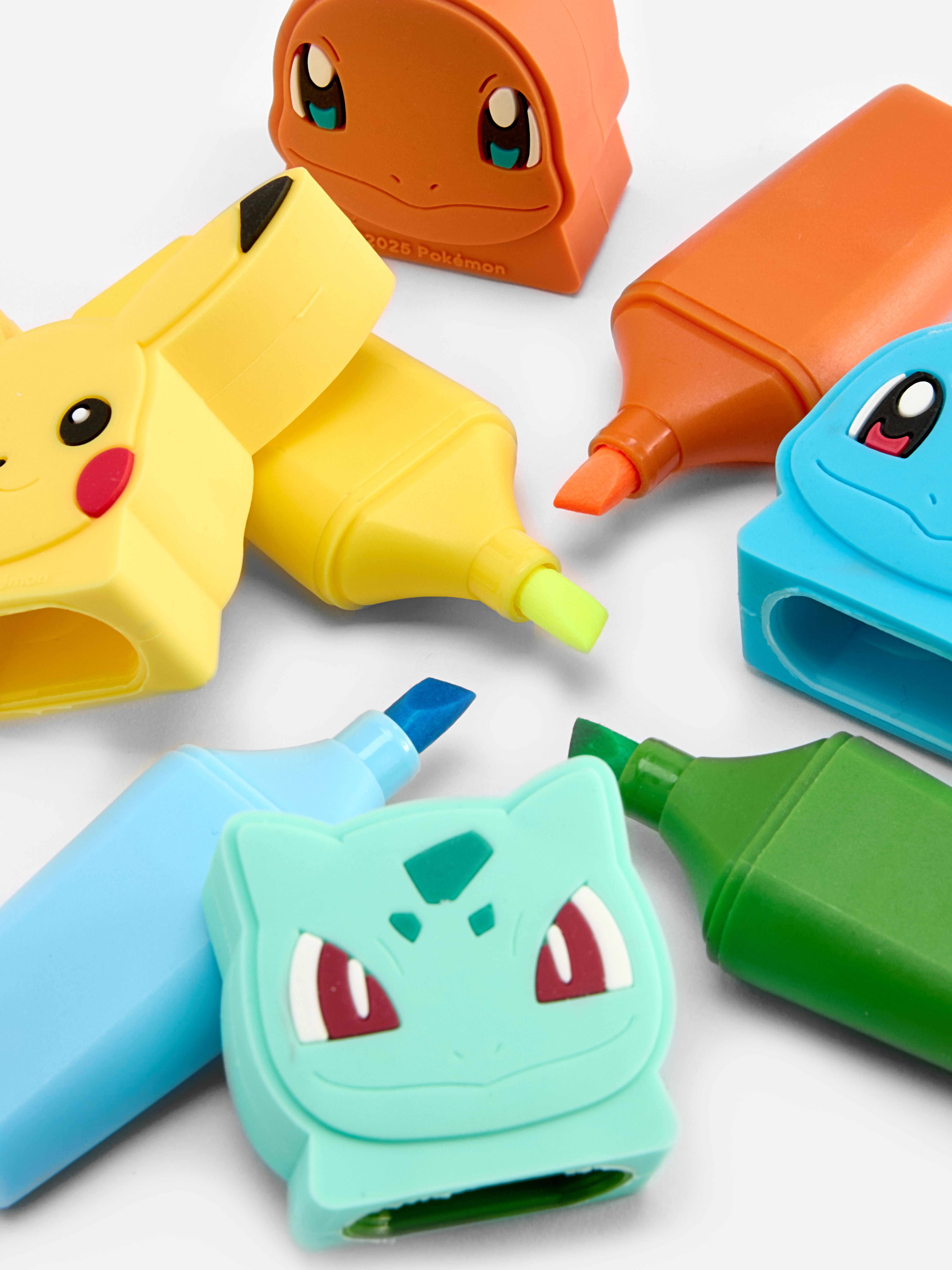 Pack de 4 subrayadores de Pokémon iniciales
