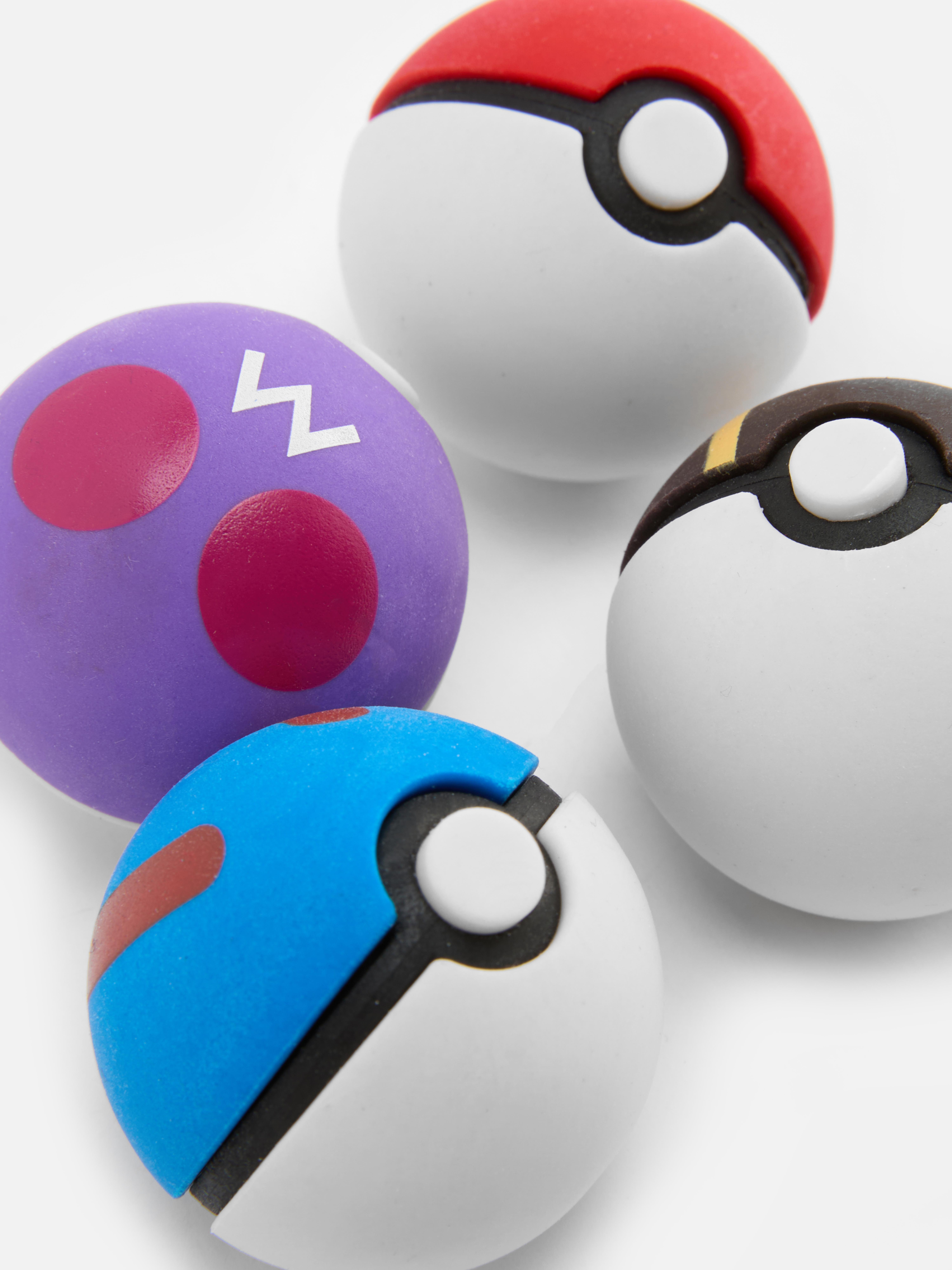 Gummen Pokémon Pokéball, set van 4