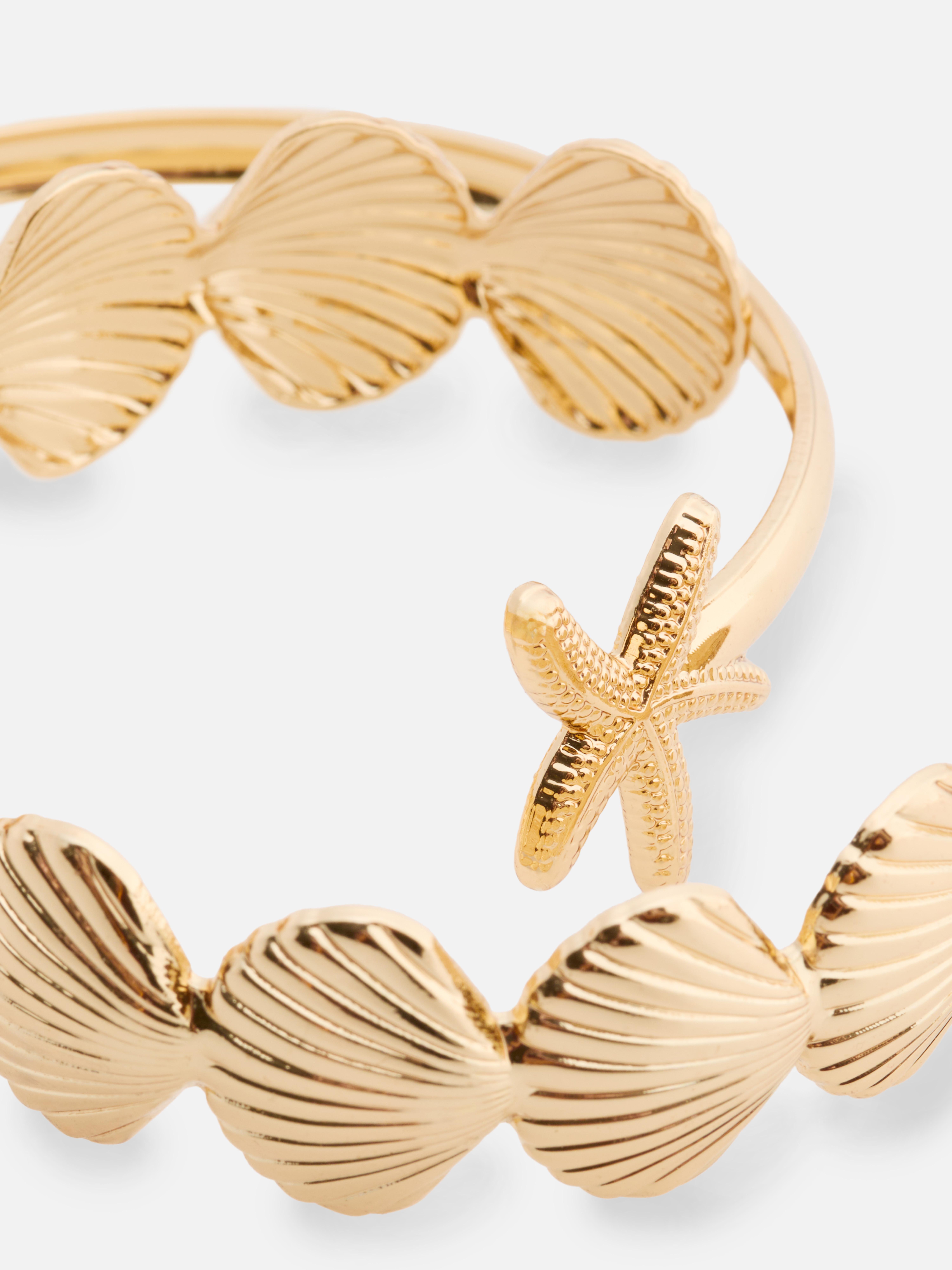 2pk Paula Echevarría Shell Cuff
