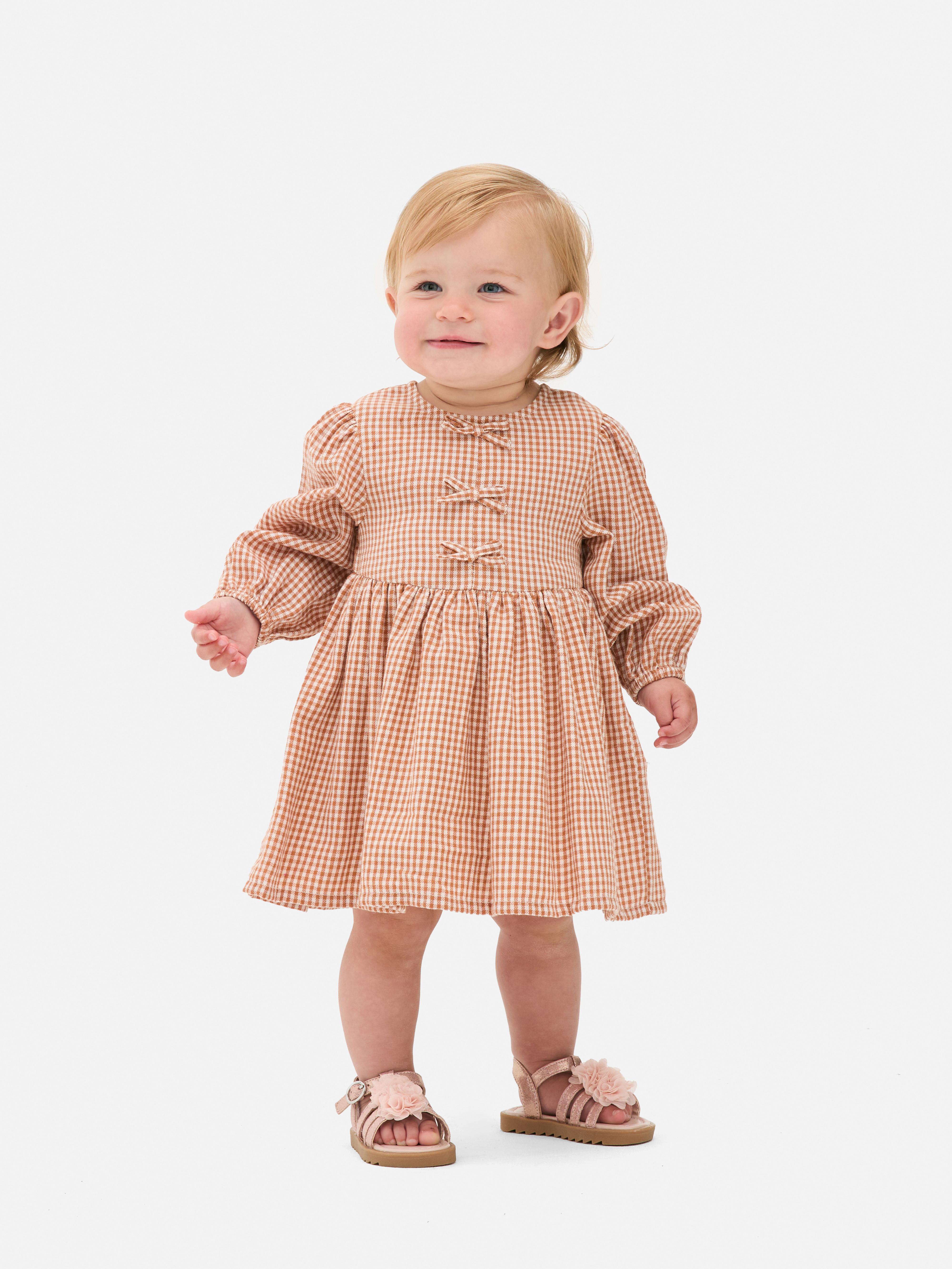 Robe à carreaux vichy et nœud