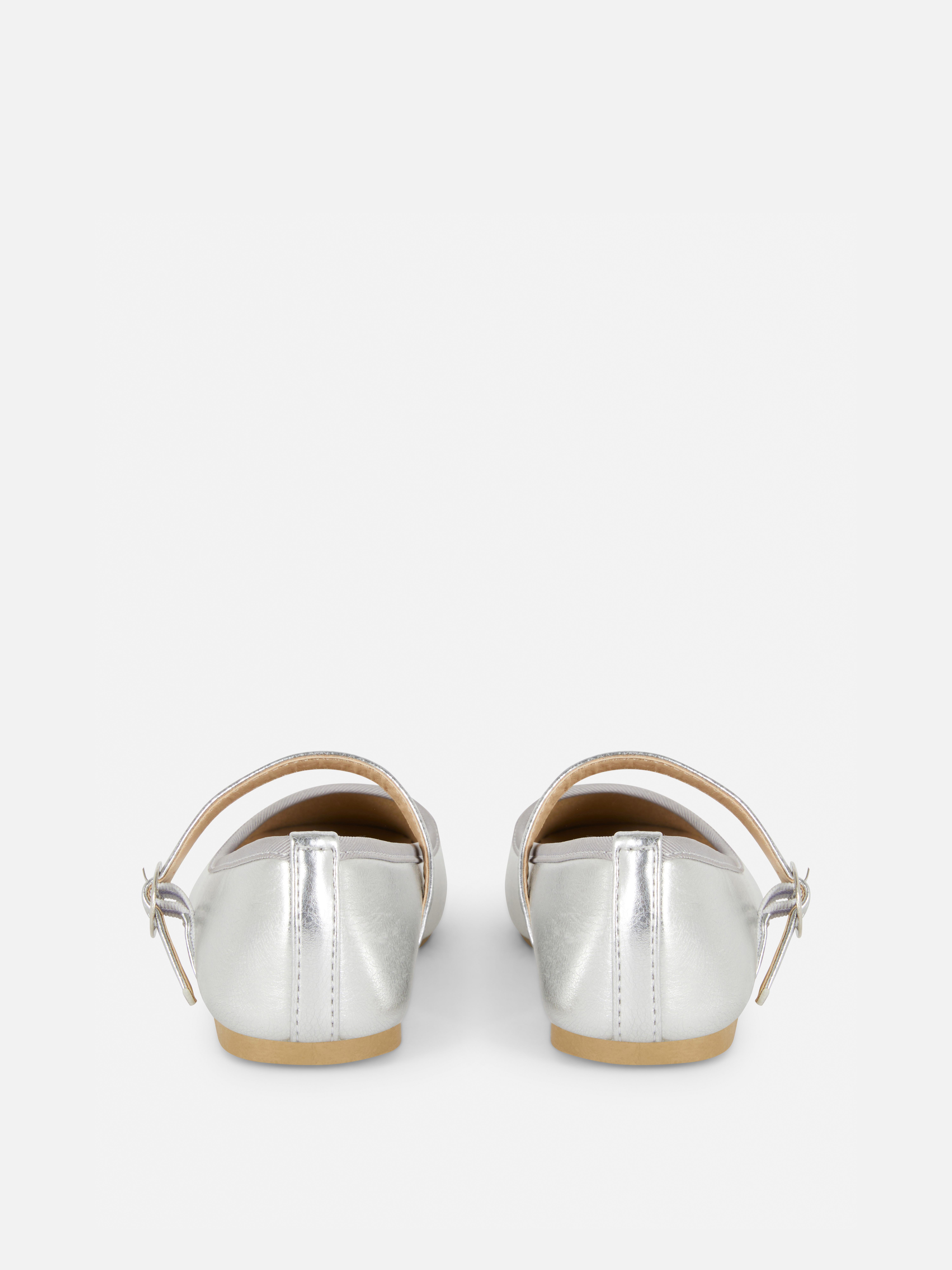 Ballerinas in Metallic-Optik