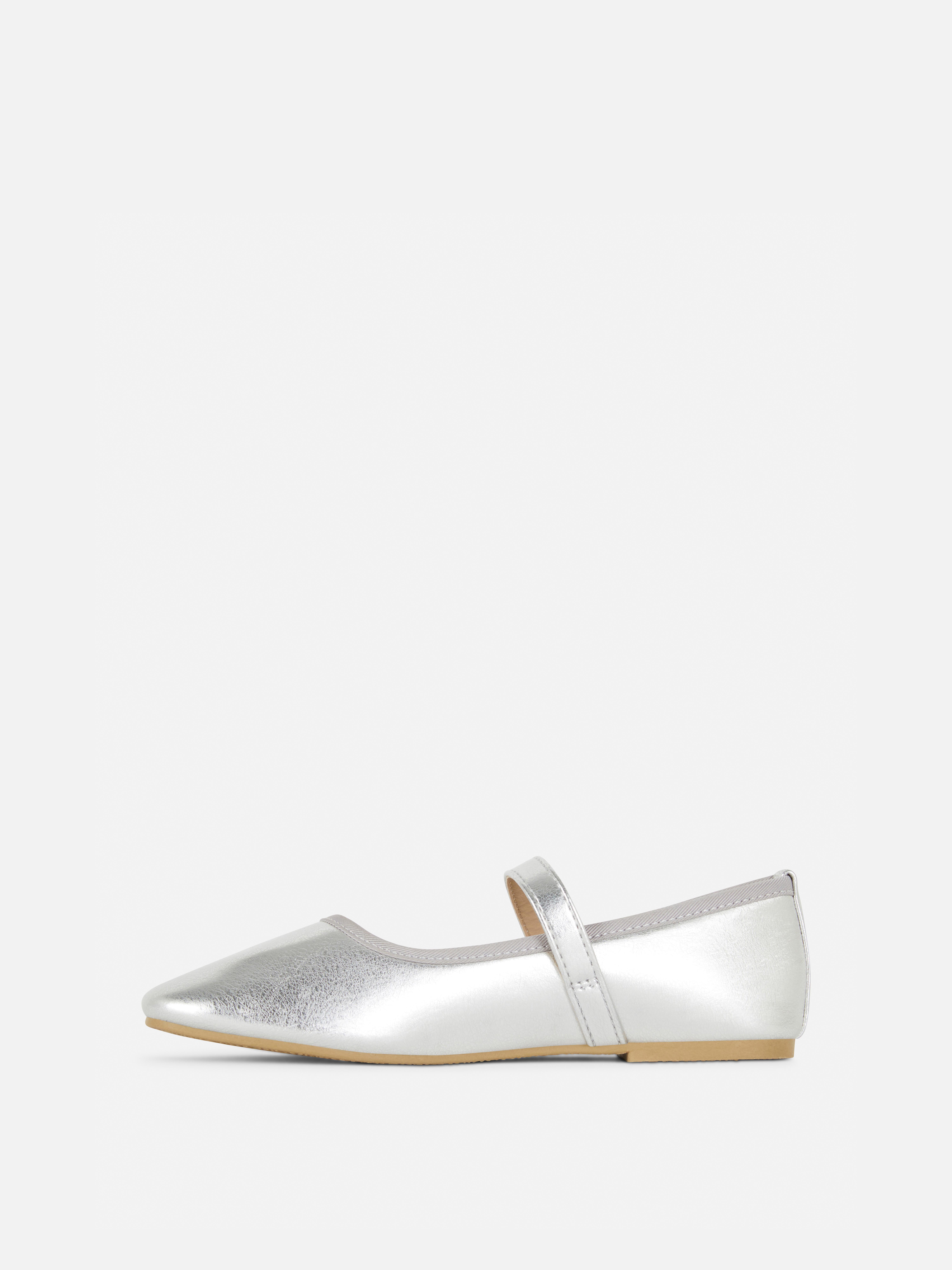 Ballerinas in Metallic-Optik
