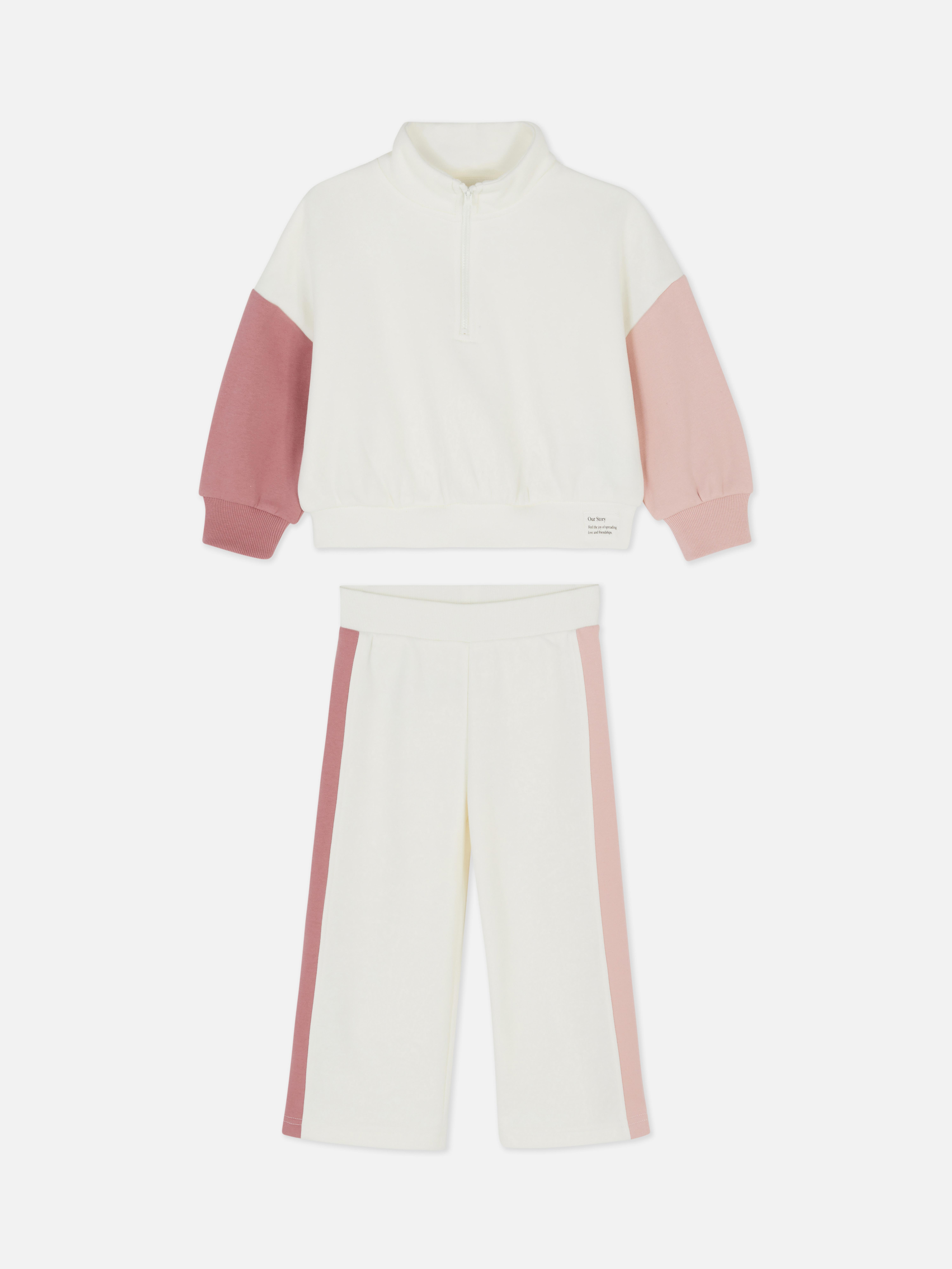 1,5–8 Jahre | Set mit Sweatshirt und Jogginghose in Blockfarben