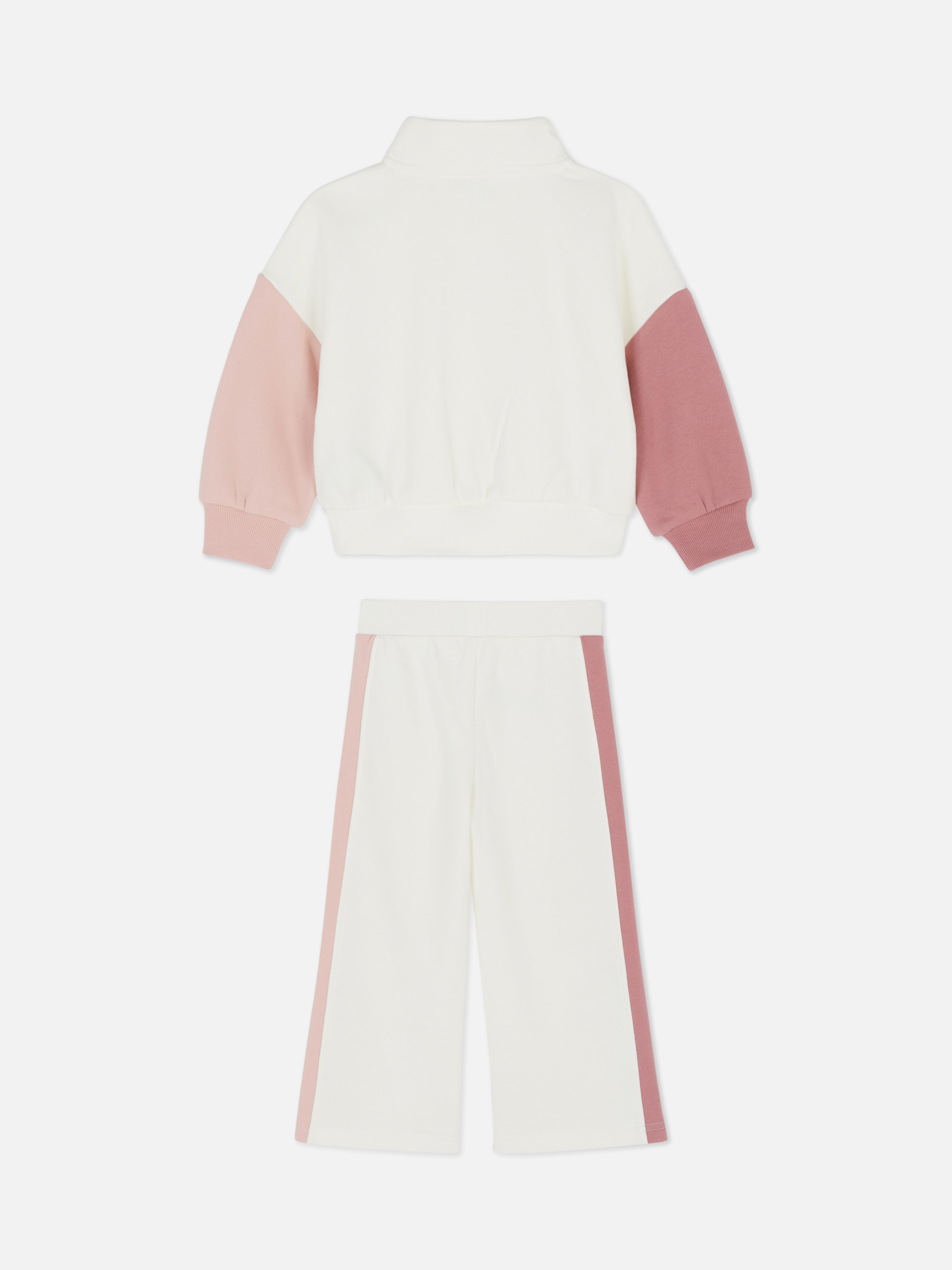 1,5-8 jr | Sweatshirt met kleurblok en joggingbroek