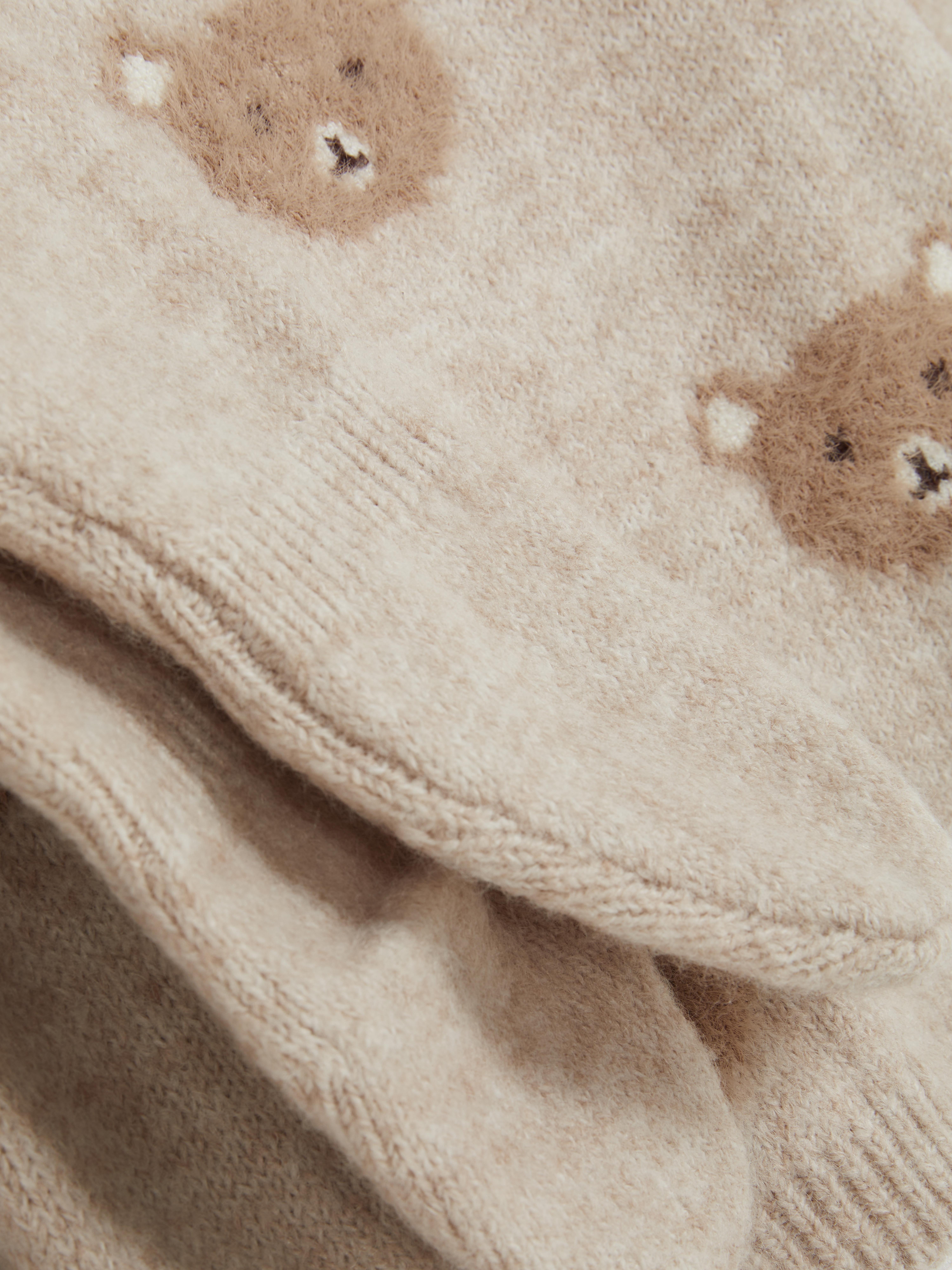0-9mths | Bear Jumper and Covered Leggings Newborn Set