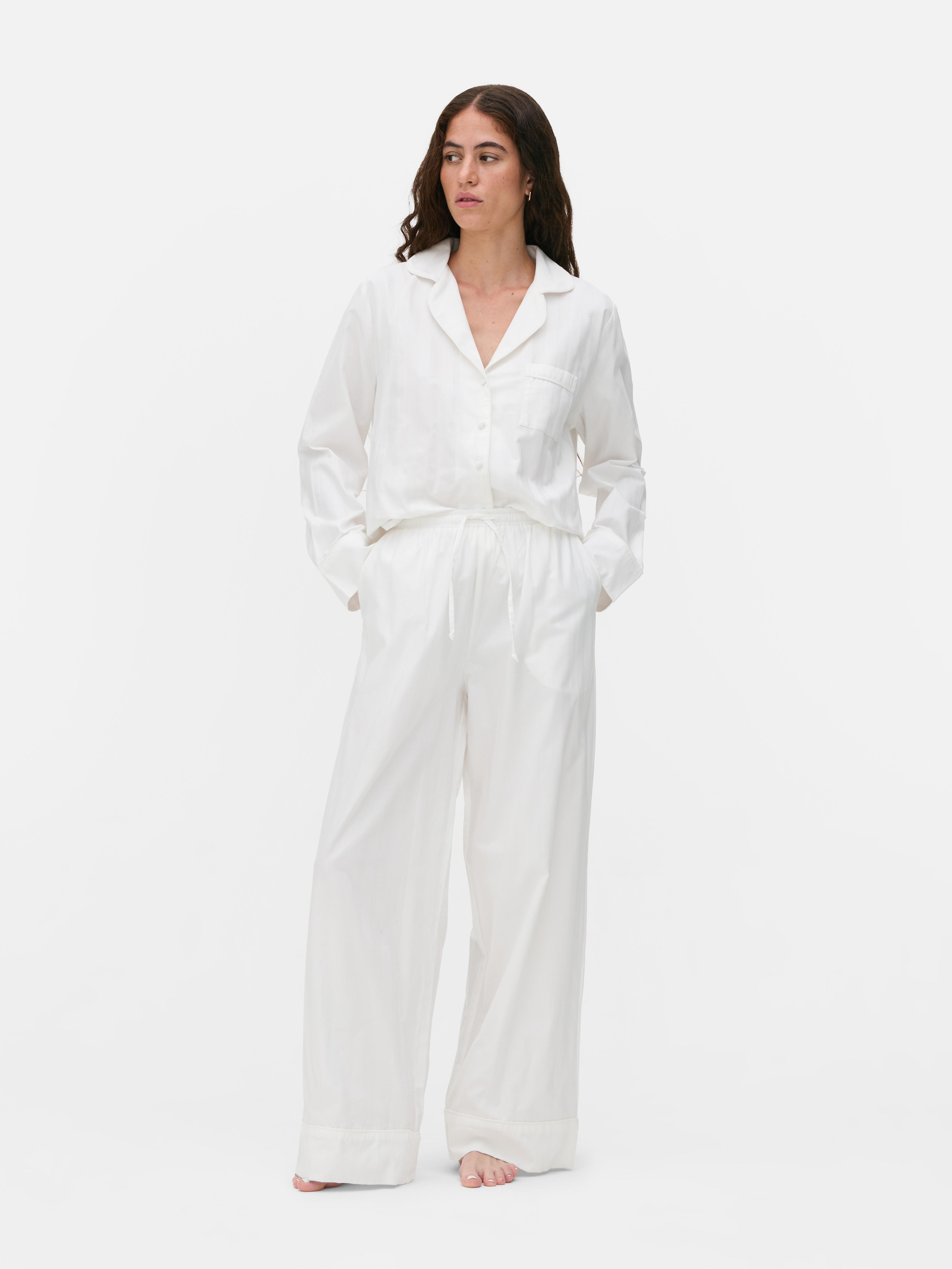 The Edit Wide Leg Pyjama Bottoms