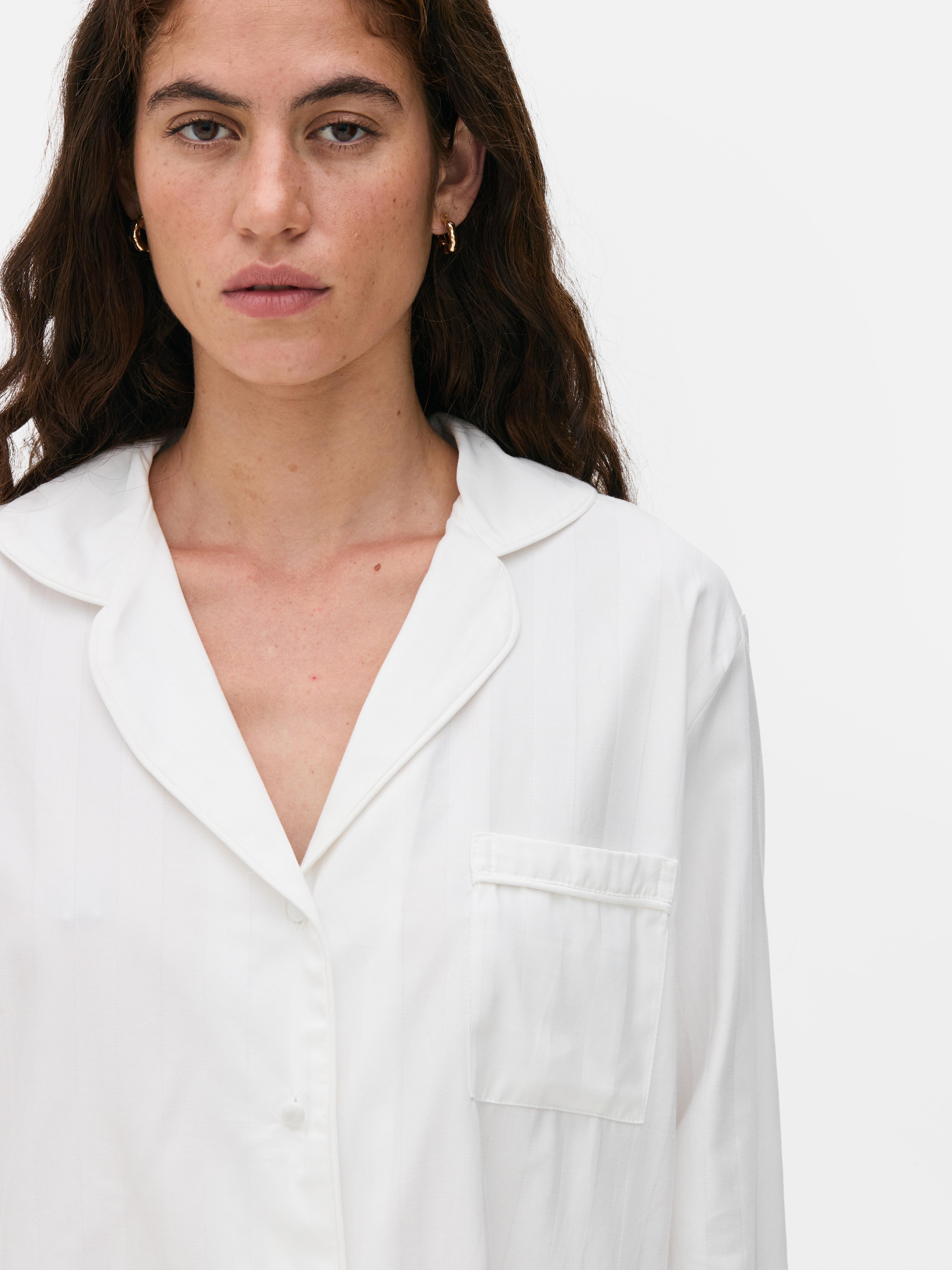 Camicia da notte con bottoni The Edit