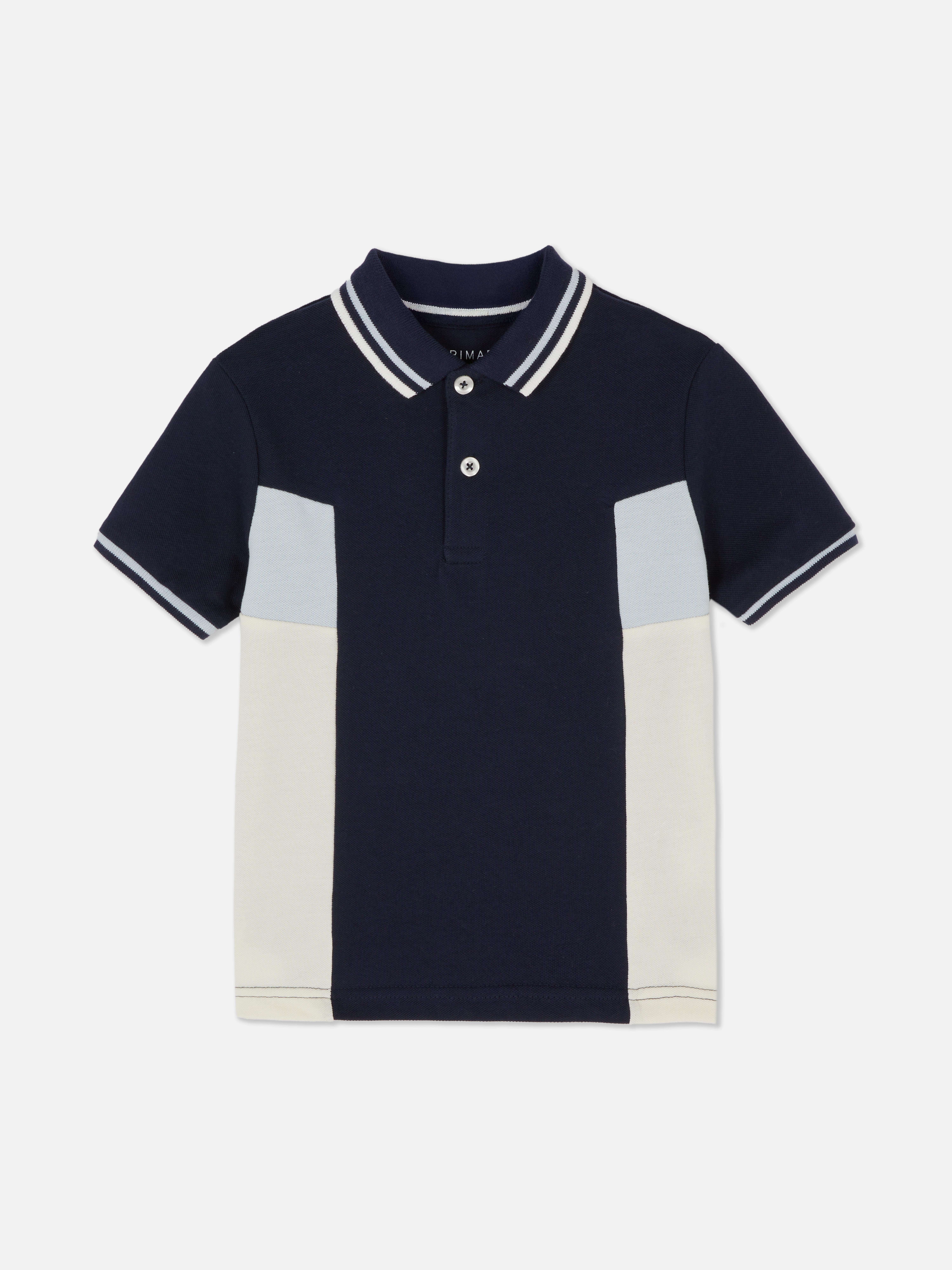 1,5-8 años | Polo de piqué con bloques de color