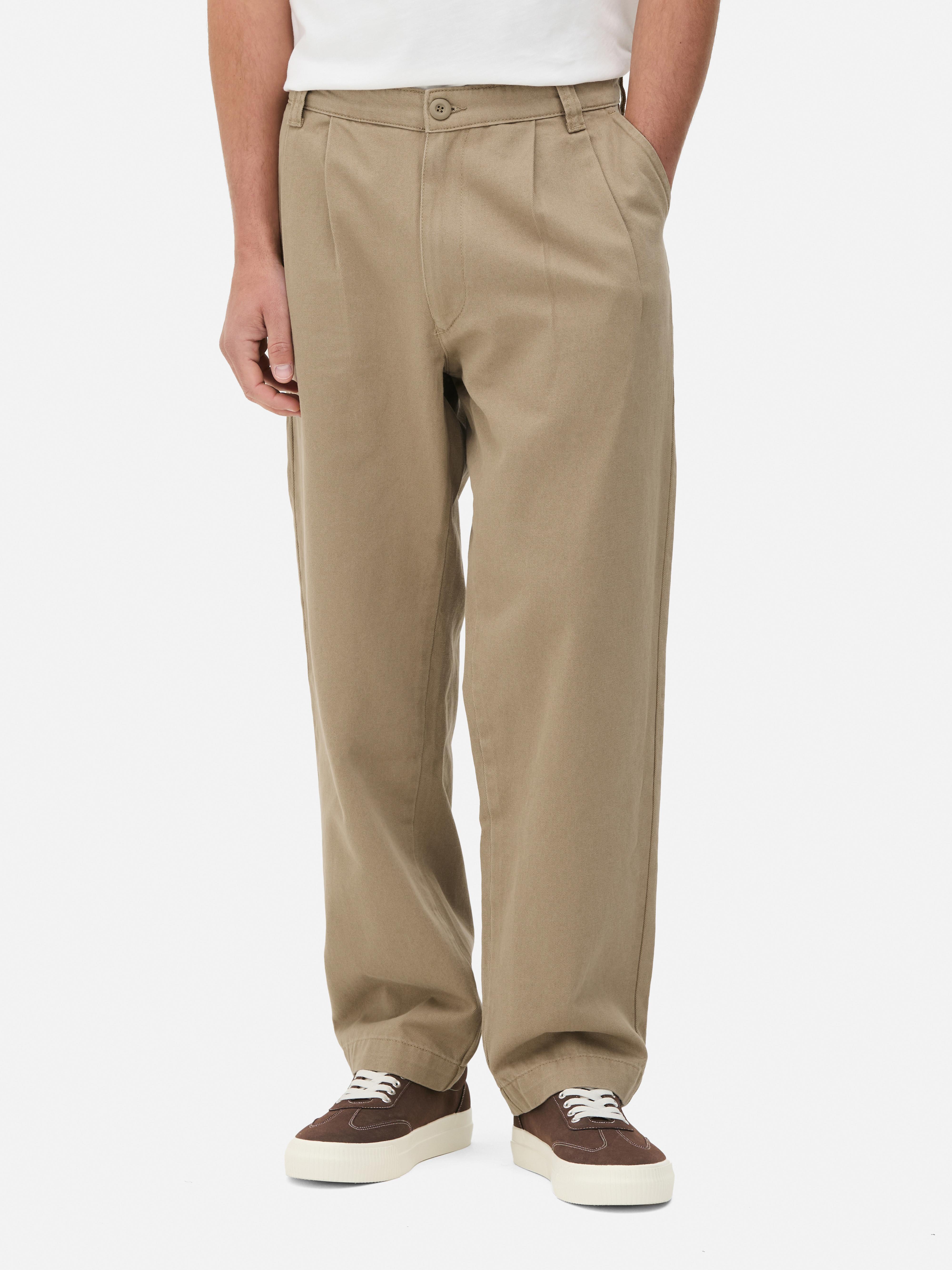 Pantalon chino plissé zippé
