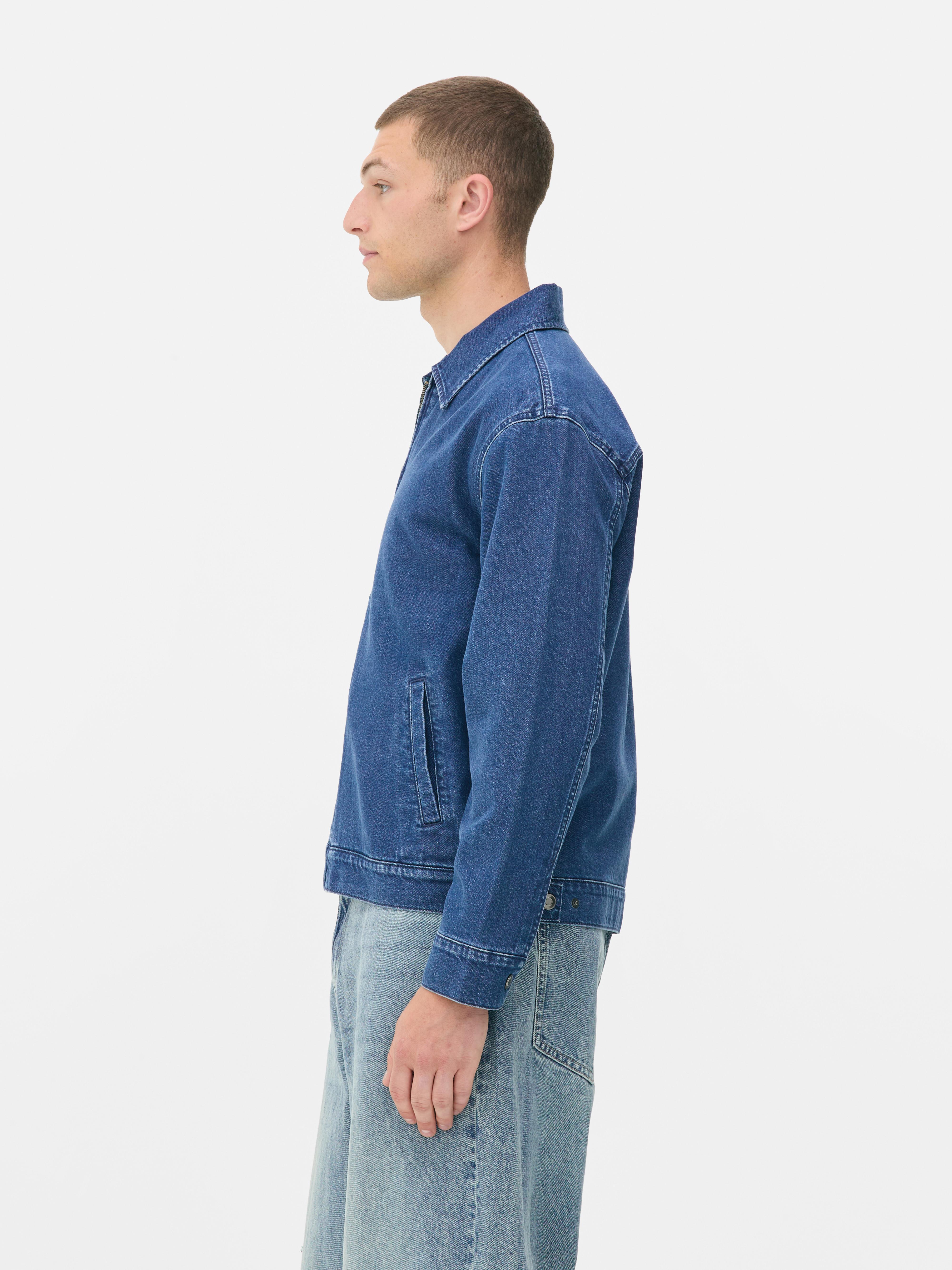Harrington-Jeansjacke