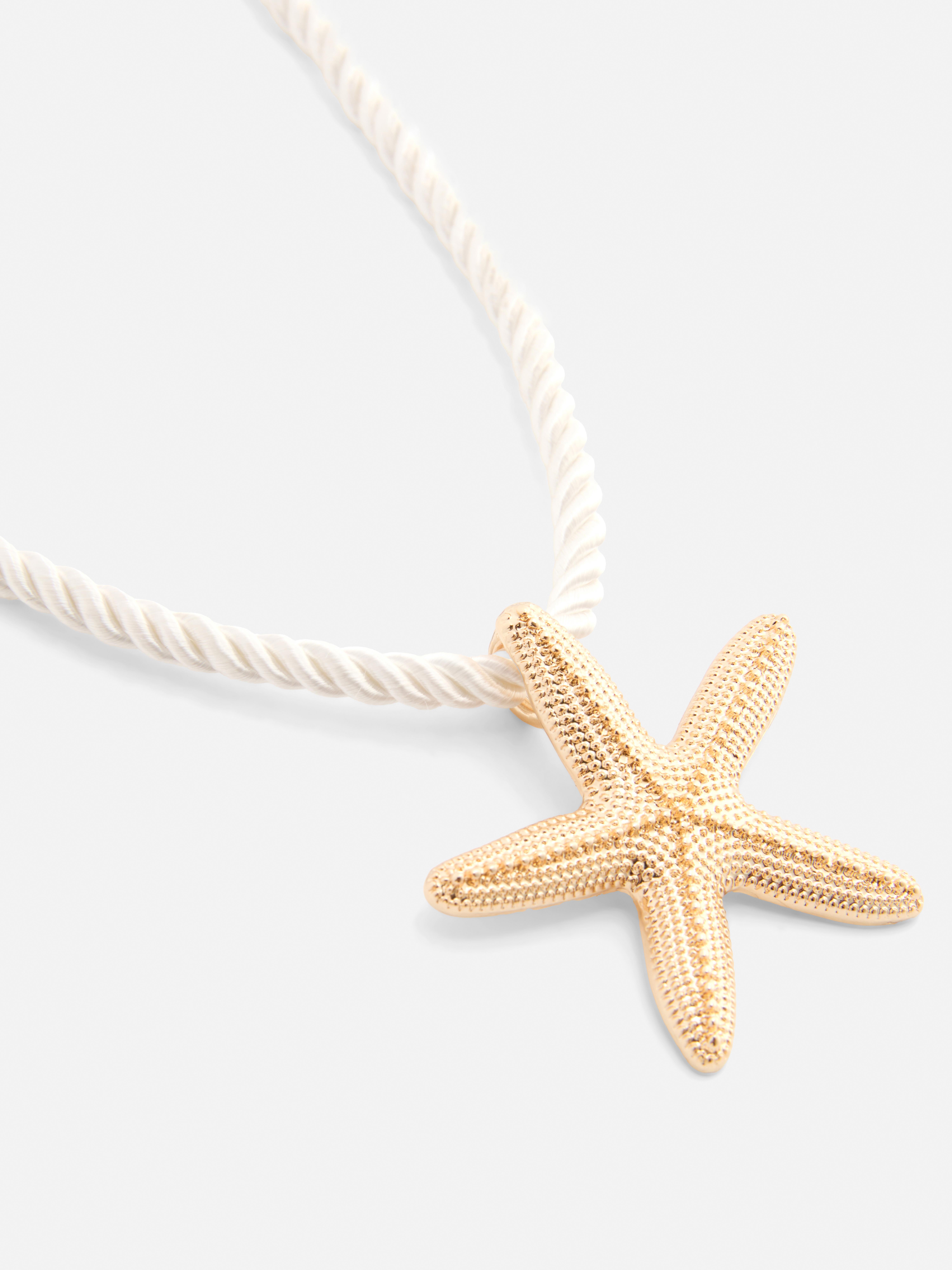 Colar cordão estrela mar Paula Echevarría