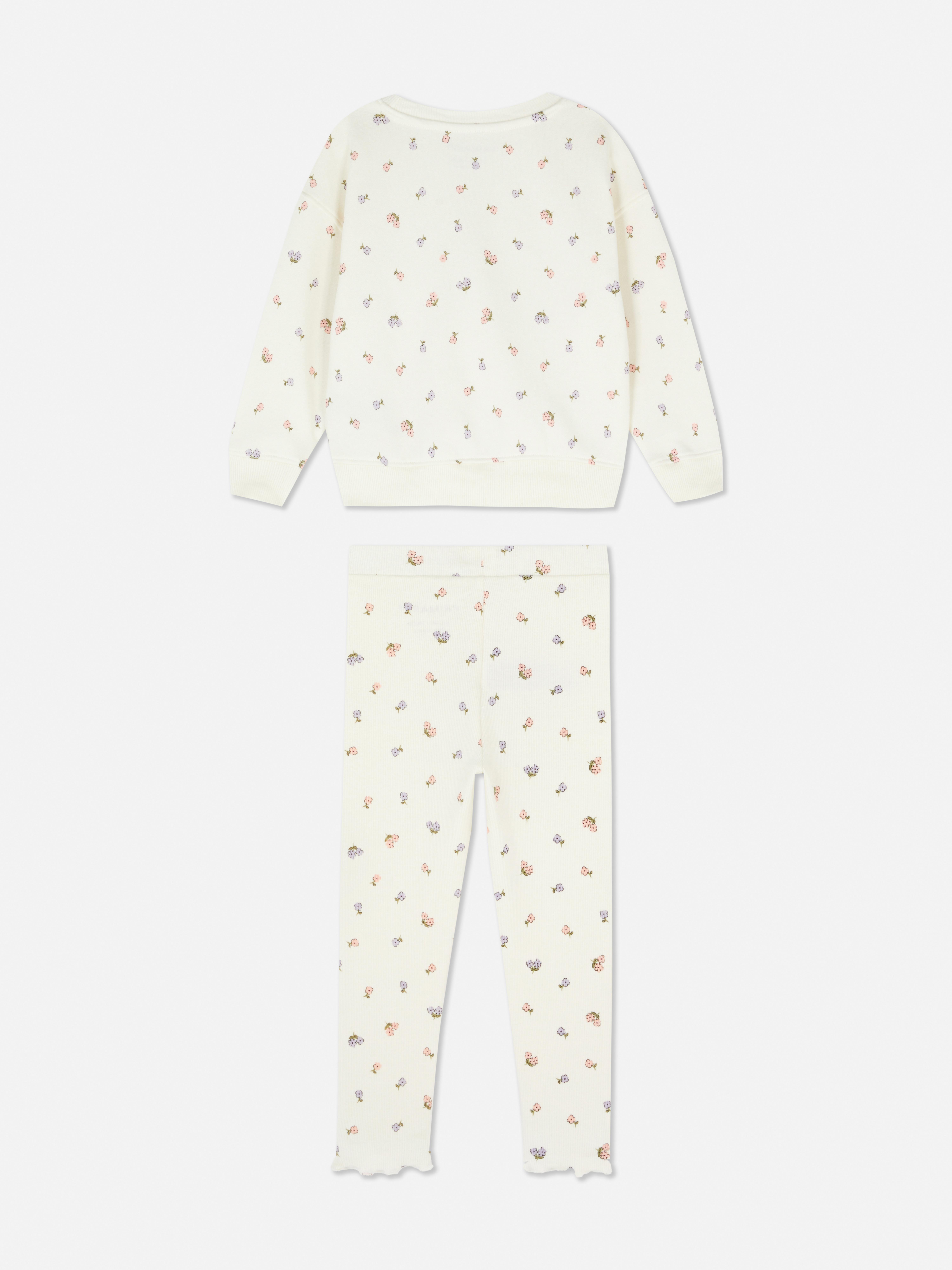 Girls Multi 1.5-8yrs | Printed Sweatshirt and Leggings Set
