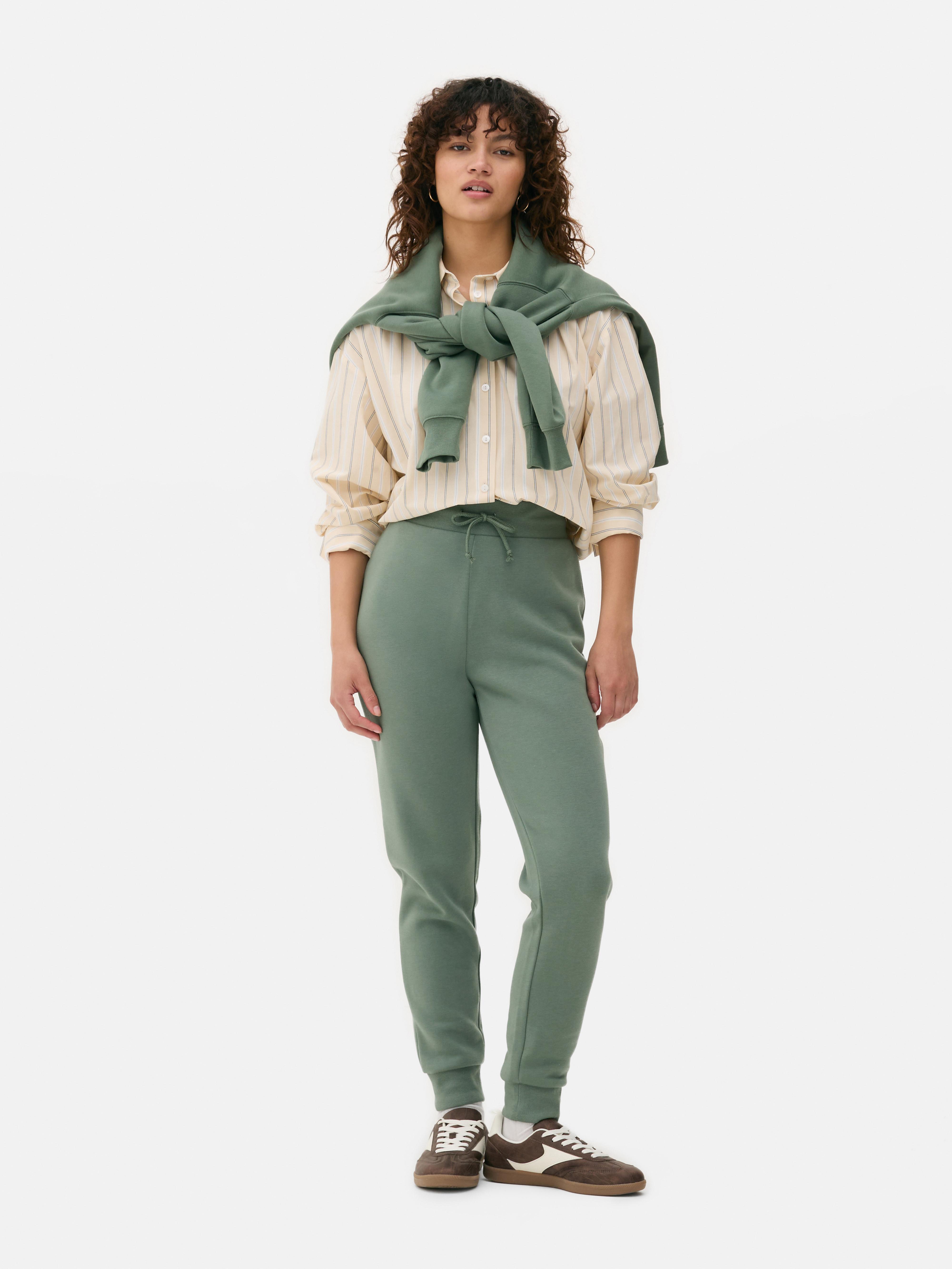 Pantaloni casual mulați cu talie înaltă