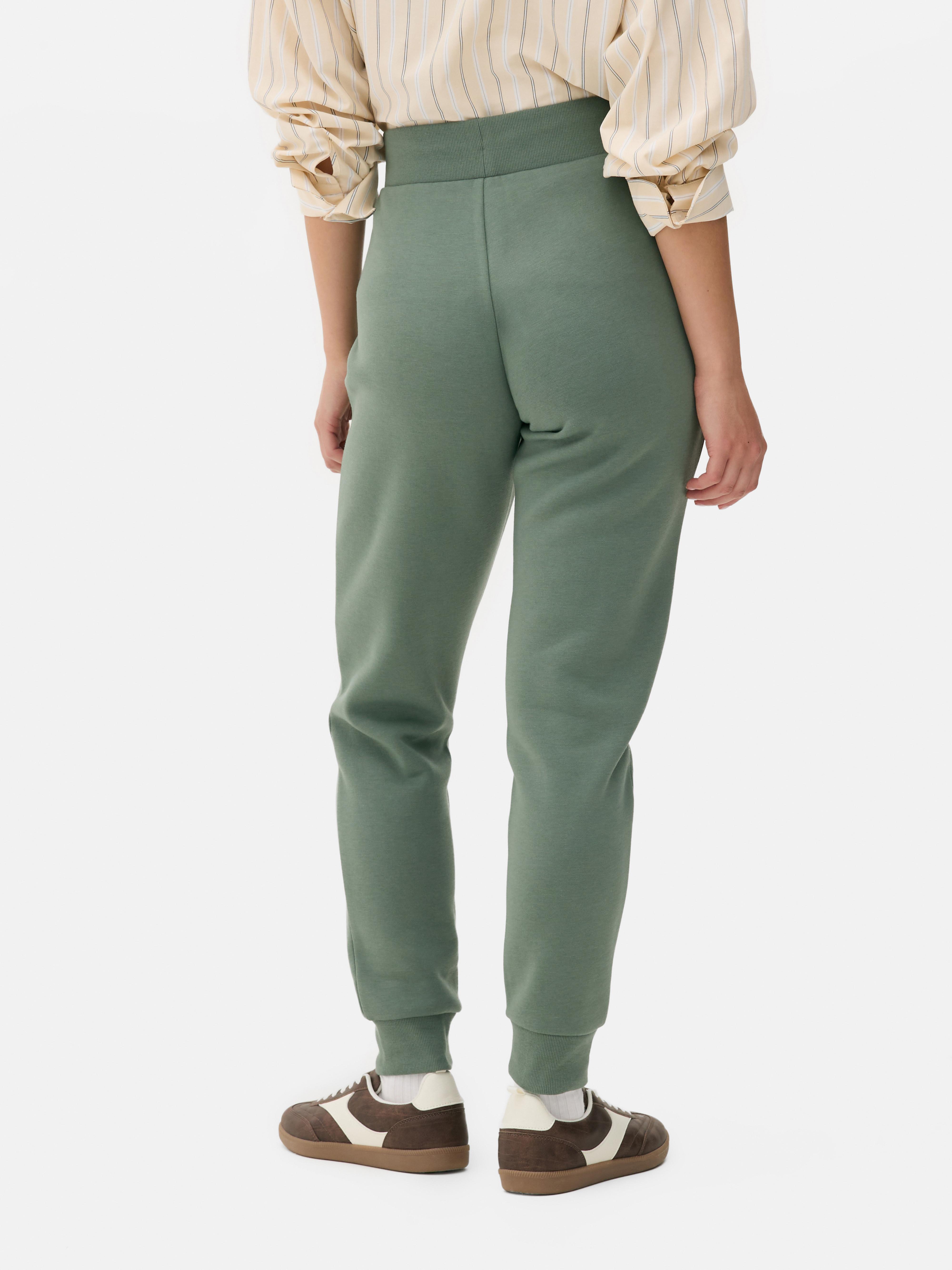 Enge High-Waist-Jogginghose