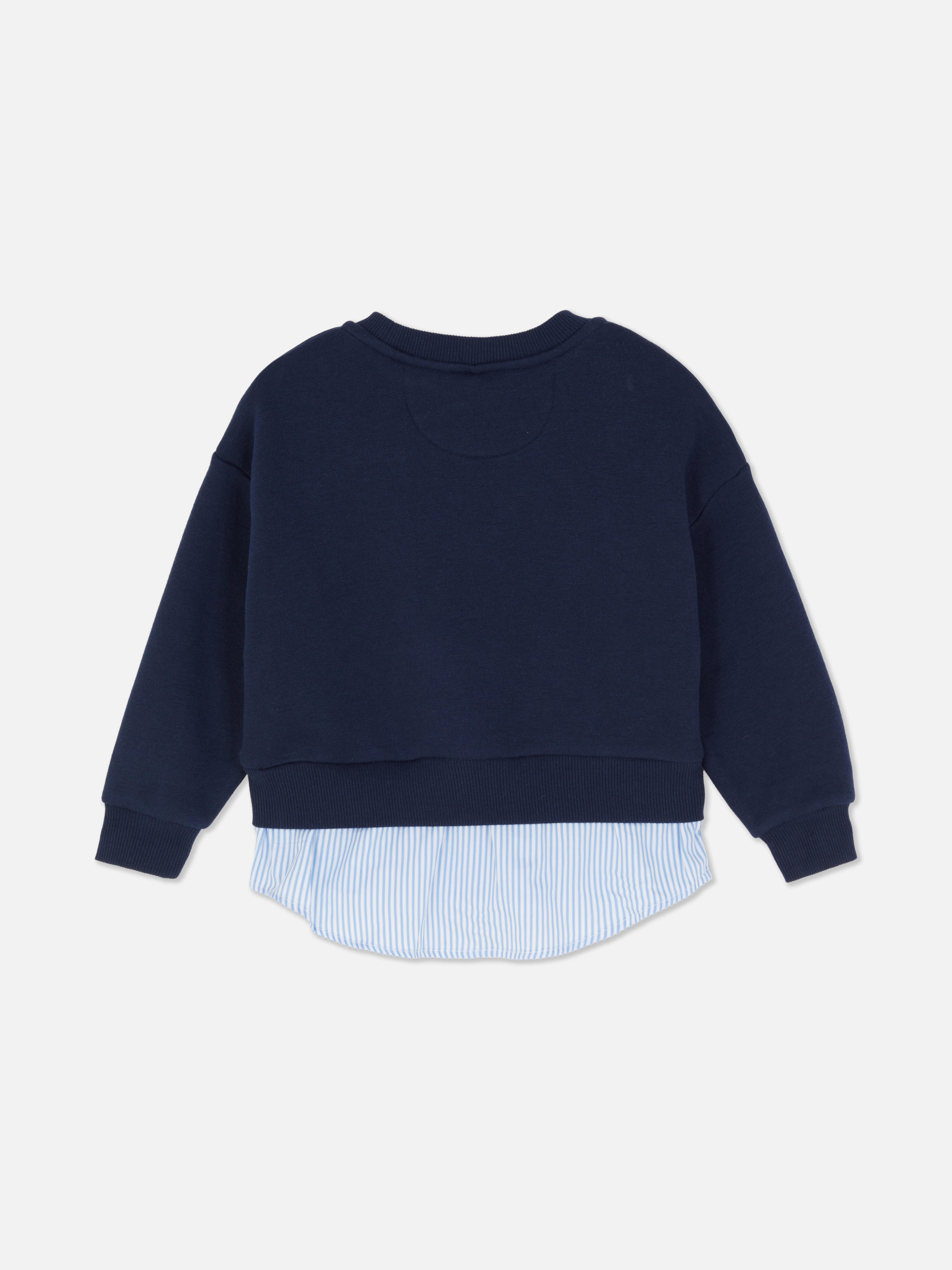 Girls Navy 1.5-8yrs | 2-in-1 Shirt and Sweatshirt | Primark