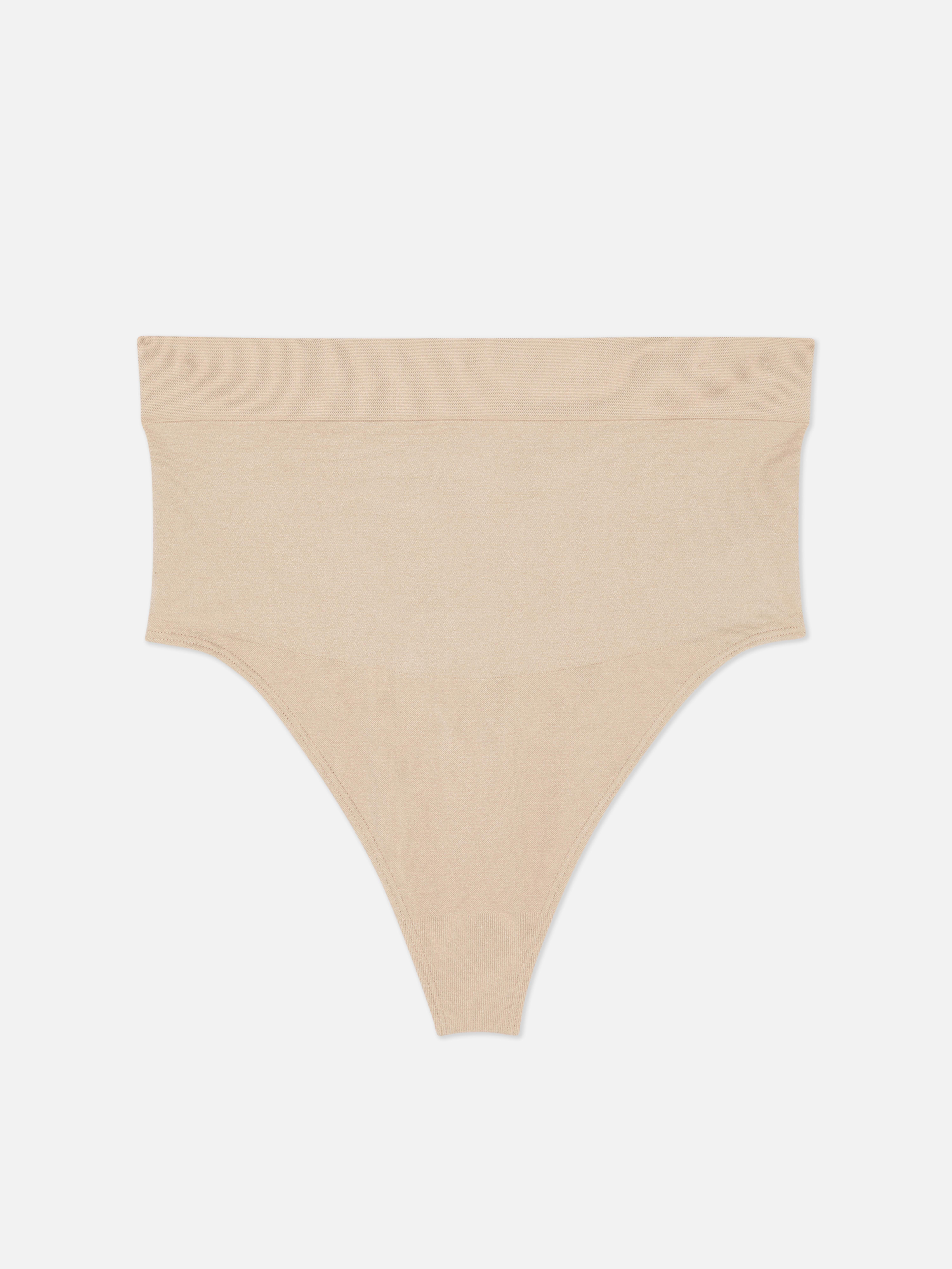 Nahtloser, figurformender Tanga mit hohem Bund