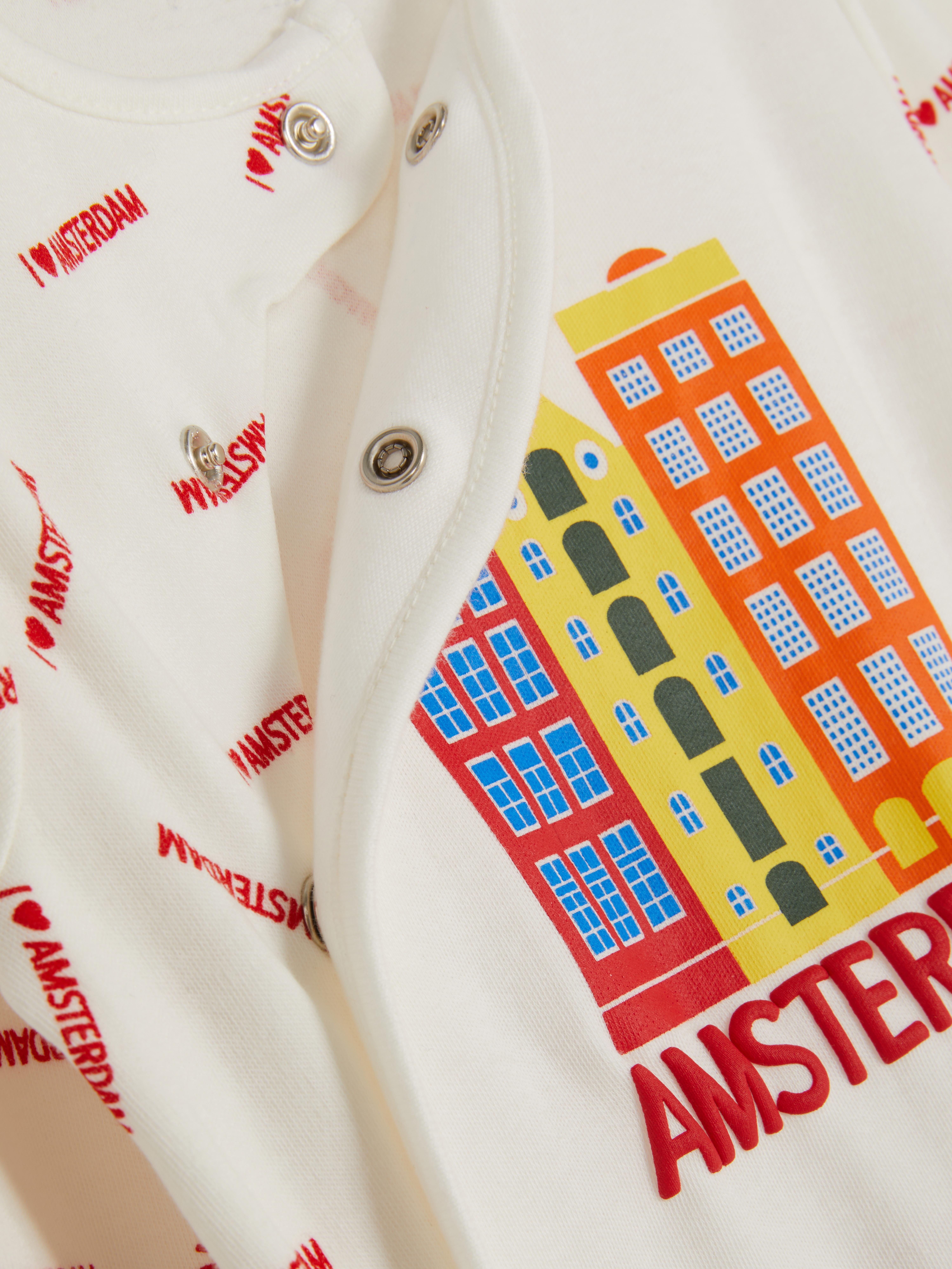 0–24 Monate | Wickelschlafanzug mit Amsterdam-Grafik