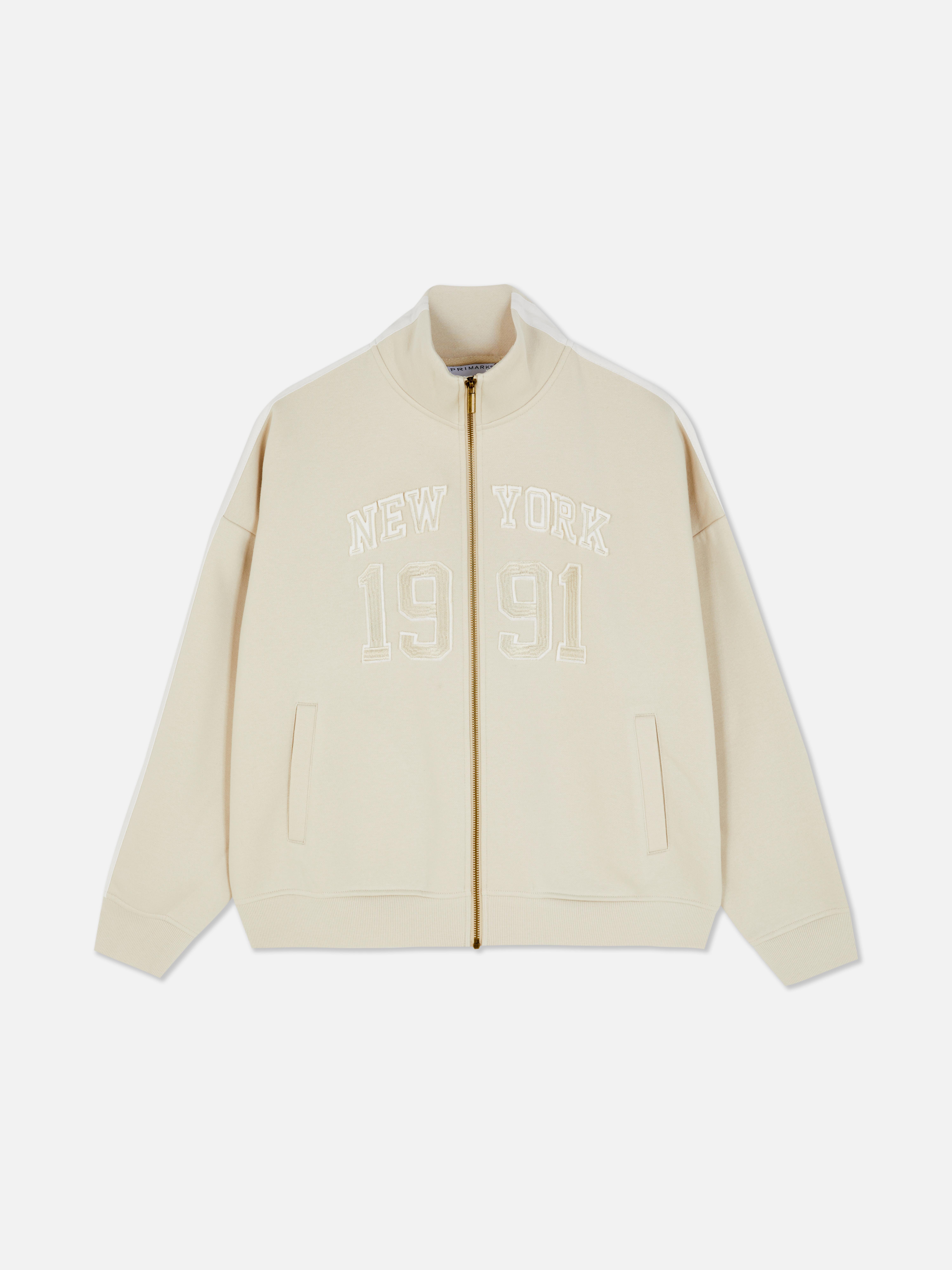 ジャケット・アウター STAR SPORTY ZIP-UP Women's Ivory Sporty Zip-Up Jacket | Primark