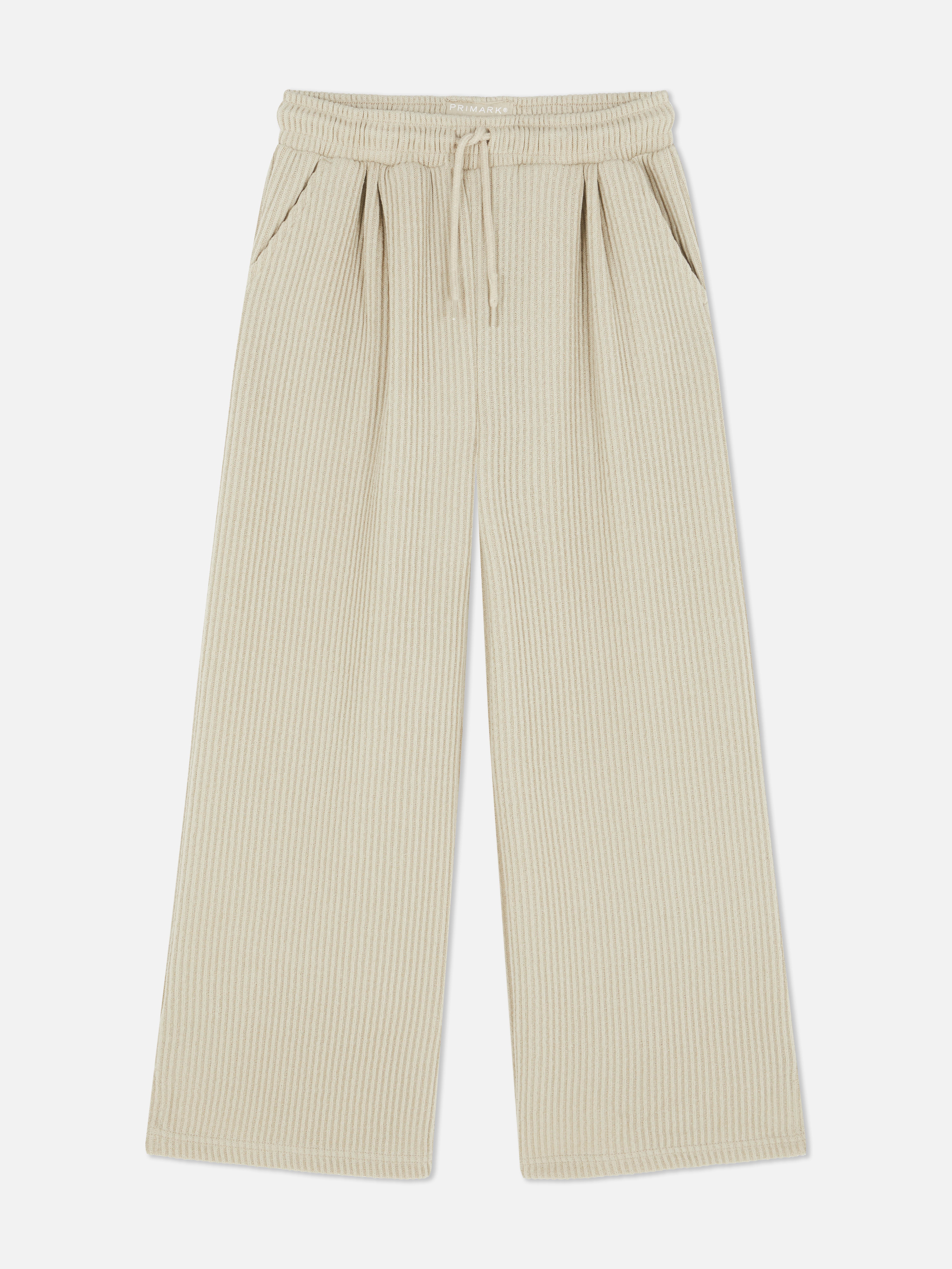 7-15yrs | Ribbed Wide-Leg Joggers