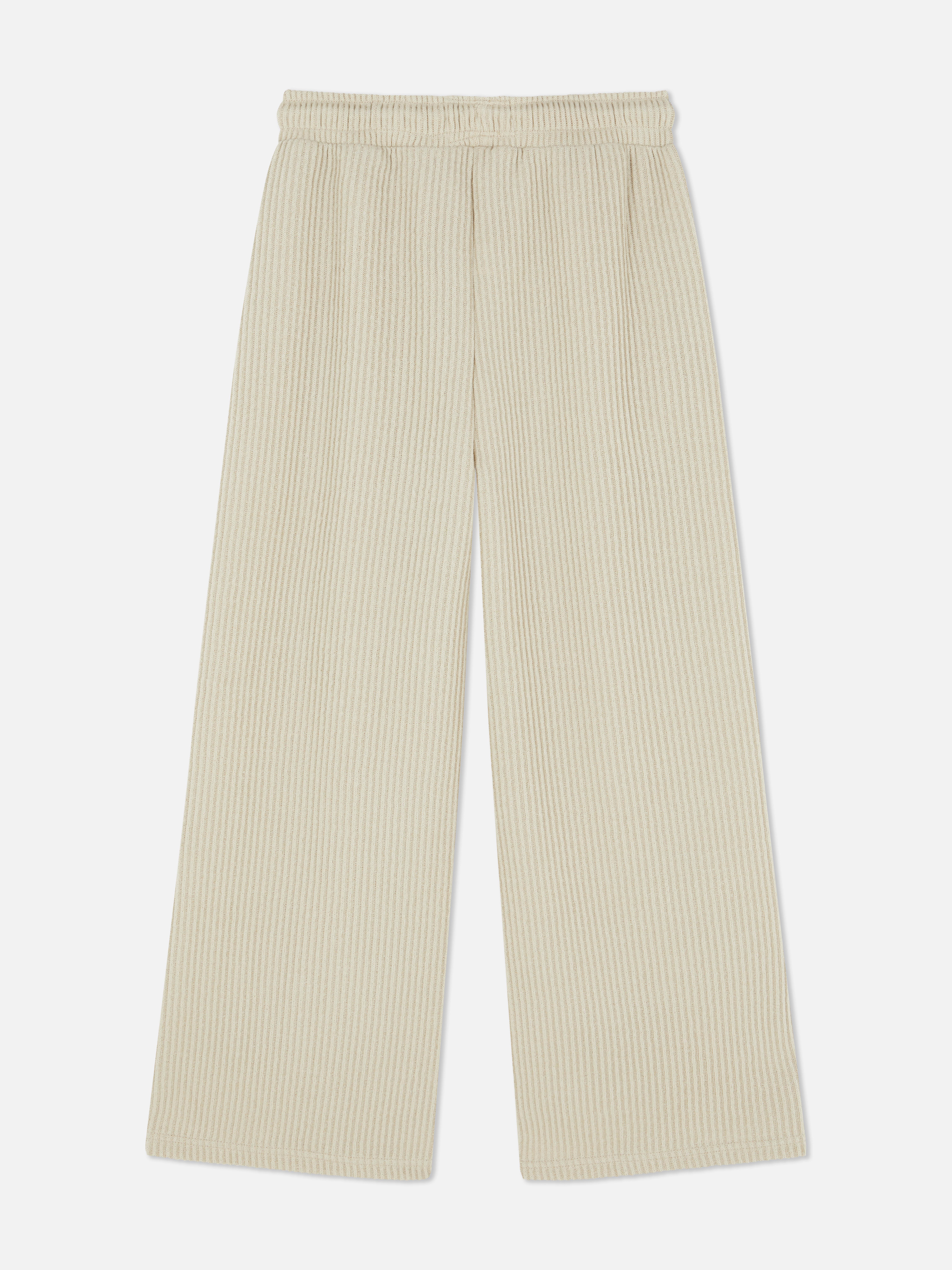 7-15yrs | Ribbed Wide Leg Joggers
