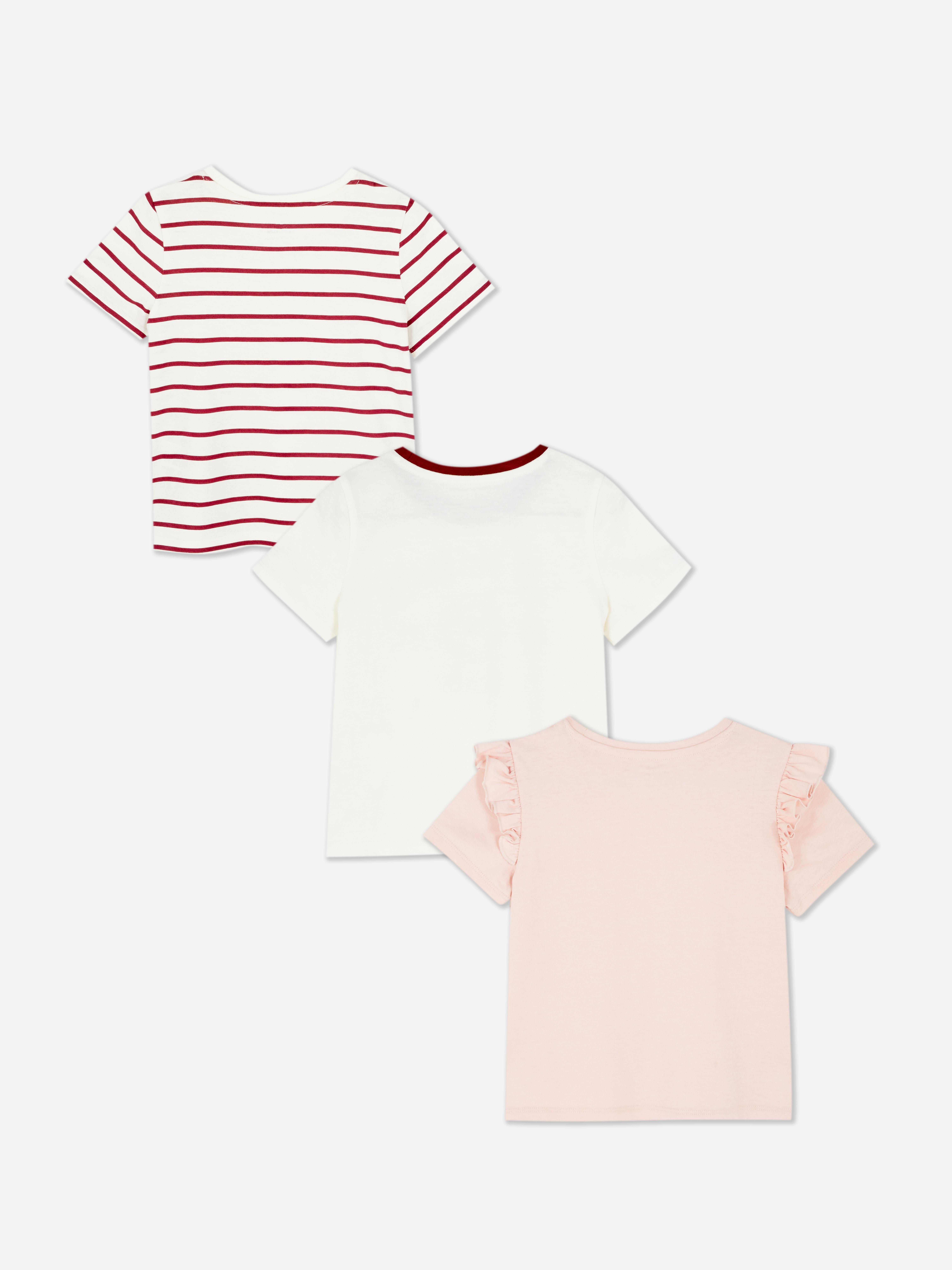 1,5–8 Jahre | T-Shirts mit Herzgrafik, 3er-Pack