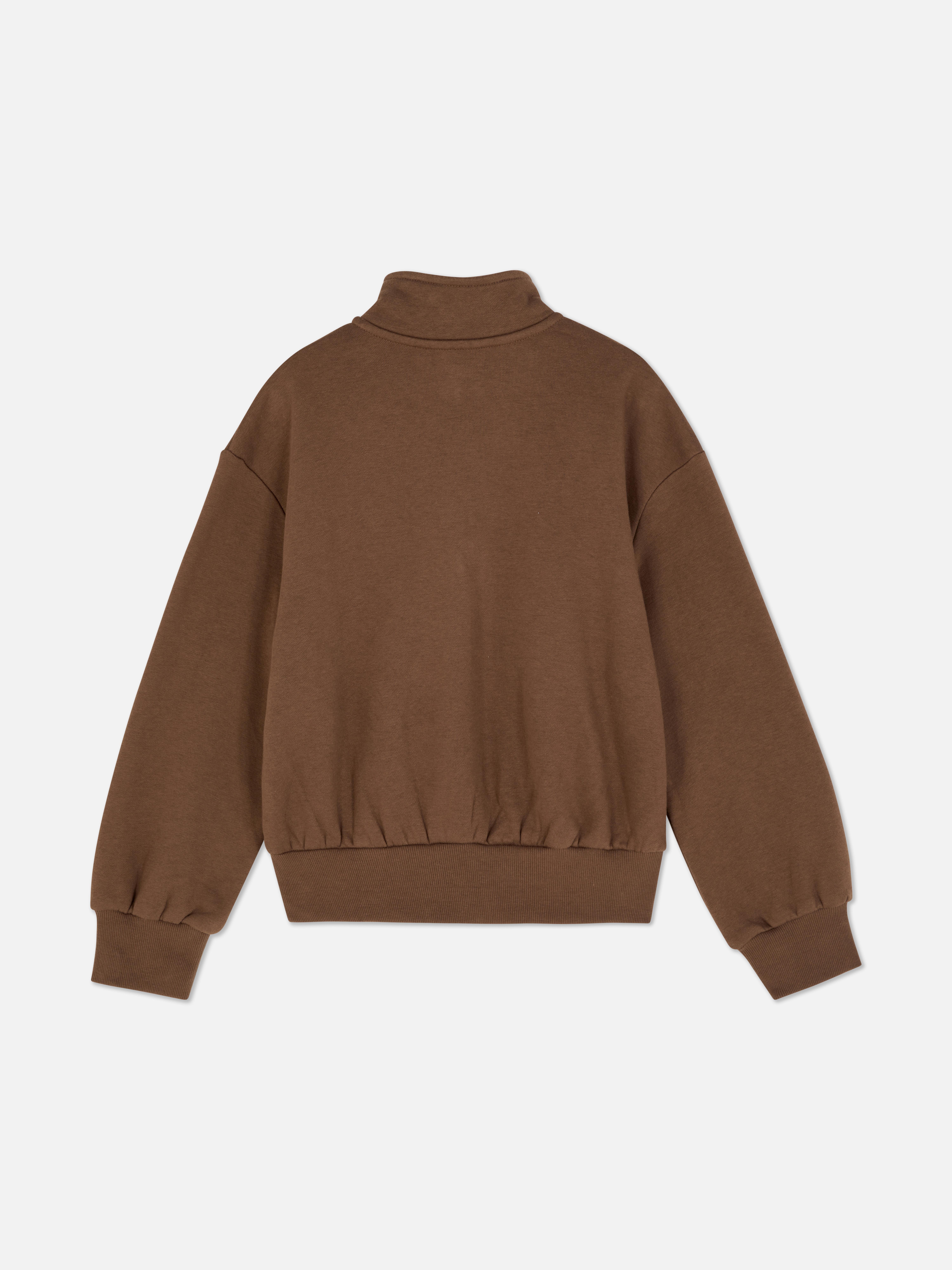 Funnel Neck Graphic Sweatshirt
