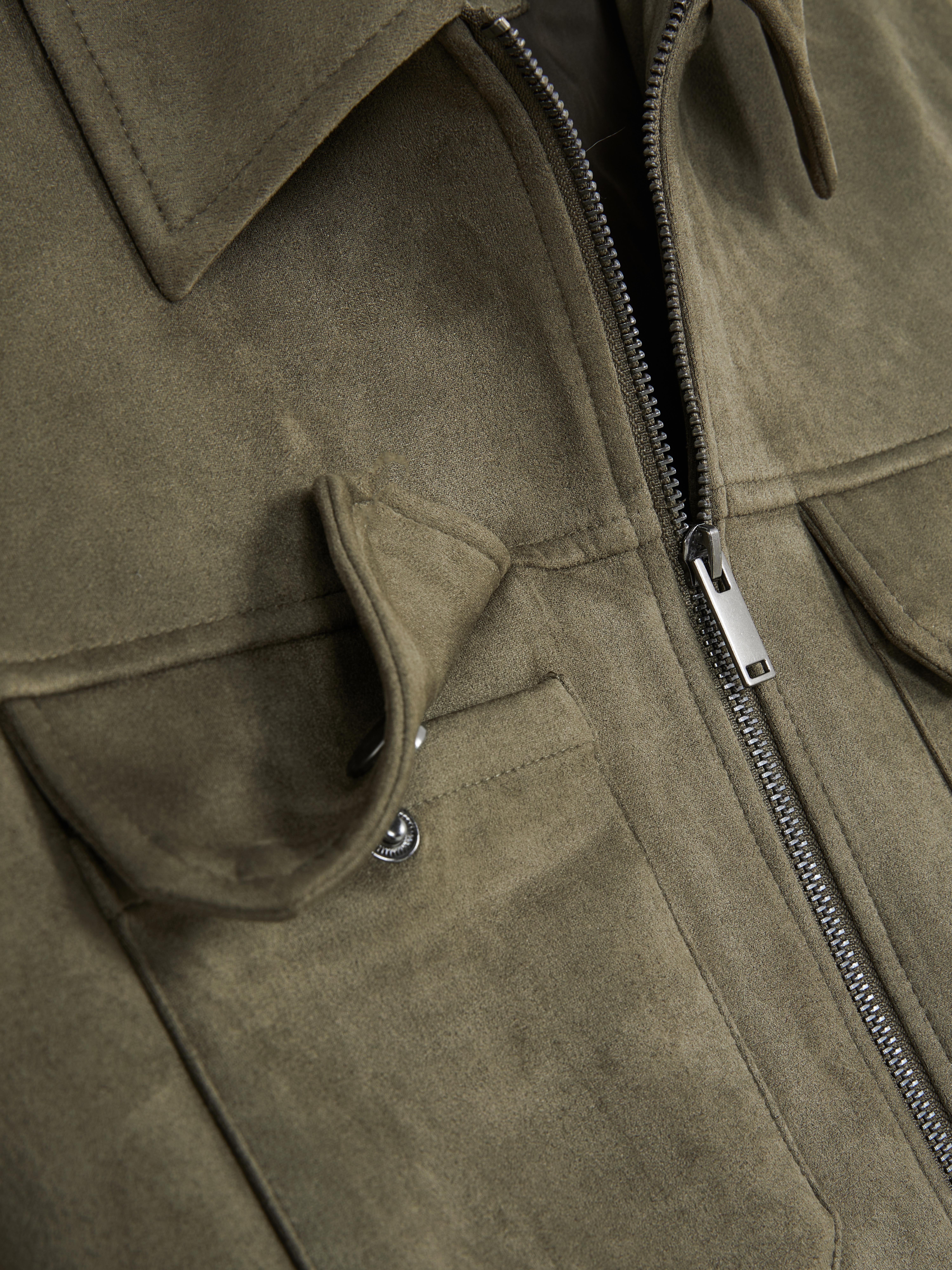 Faux Suede Shacket