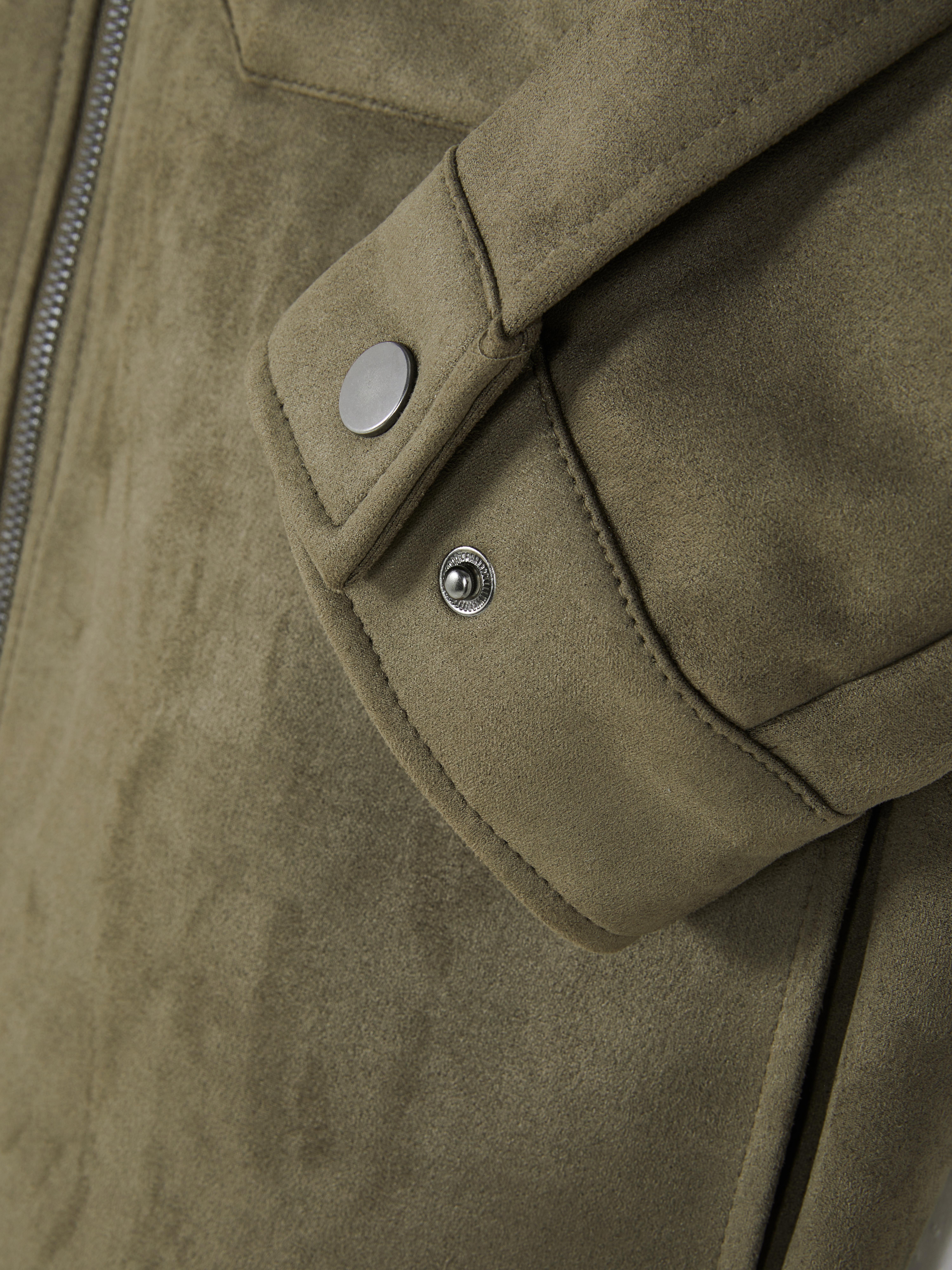 Faux Suede Shacket