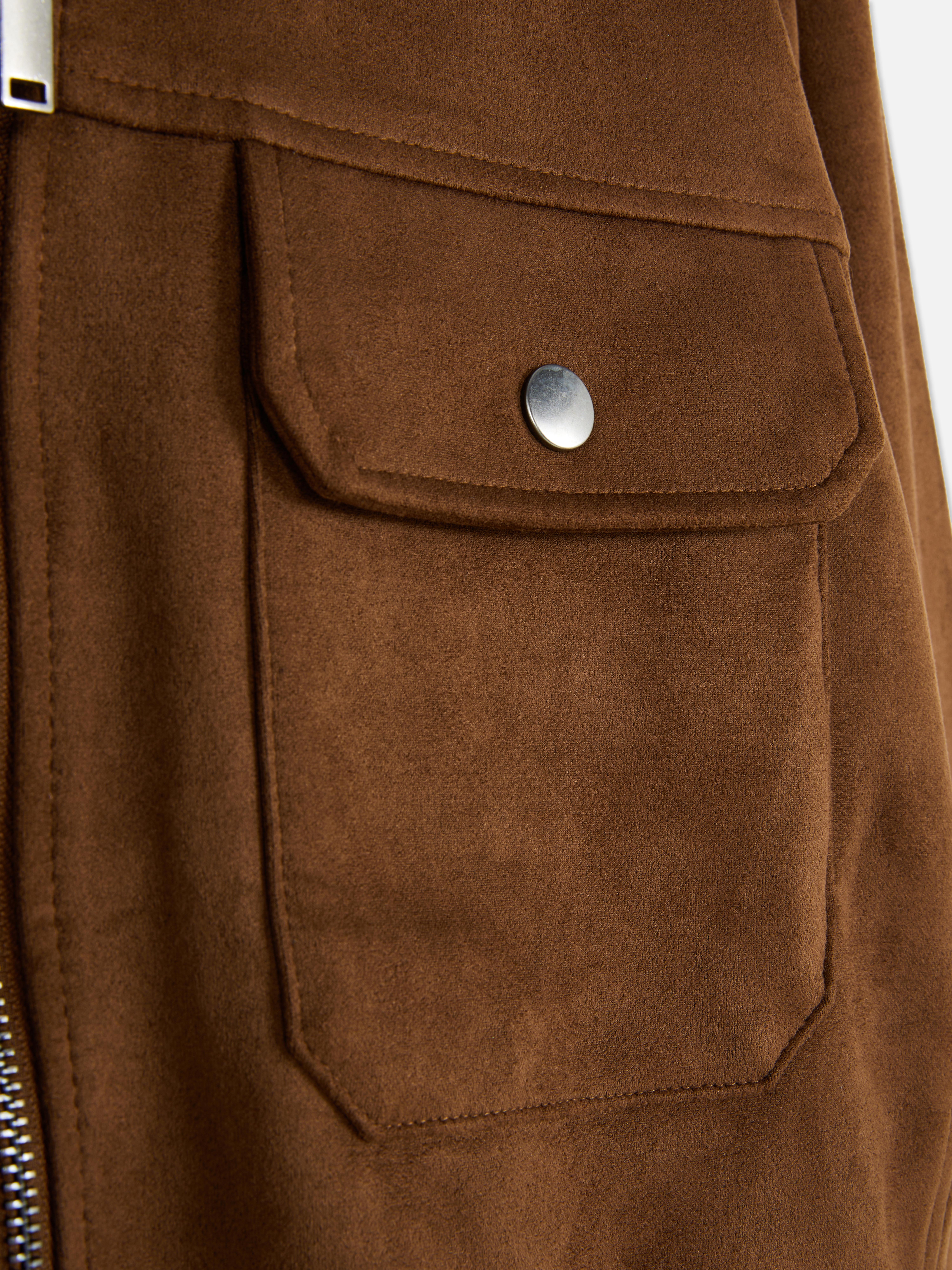 Faux Suede Shacket