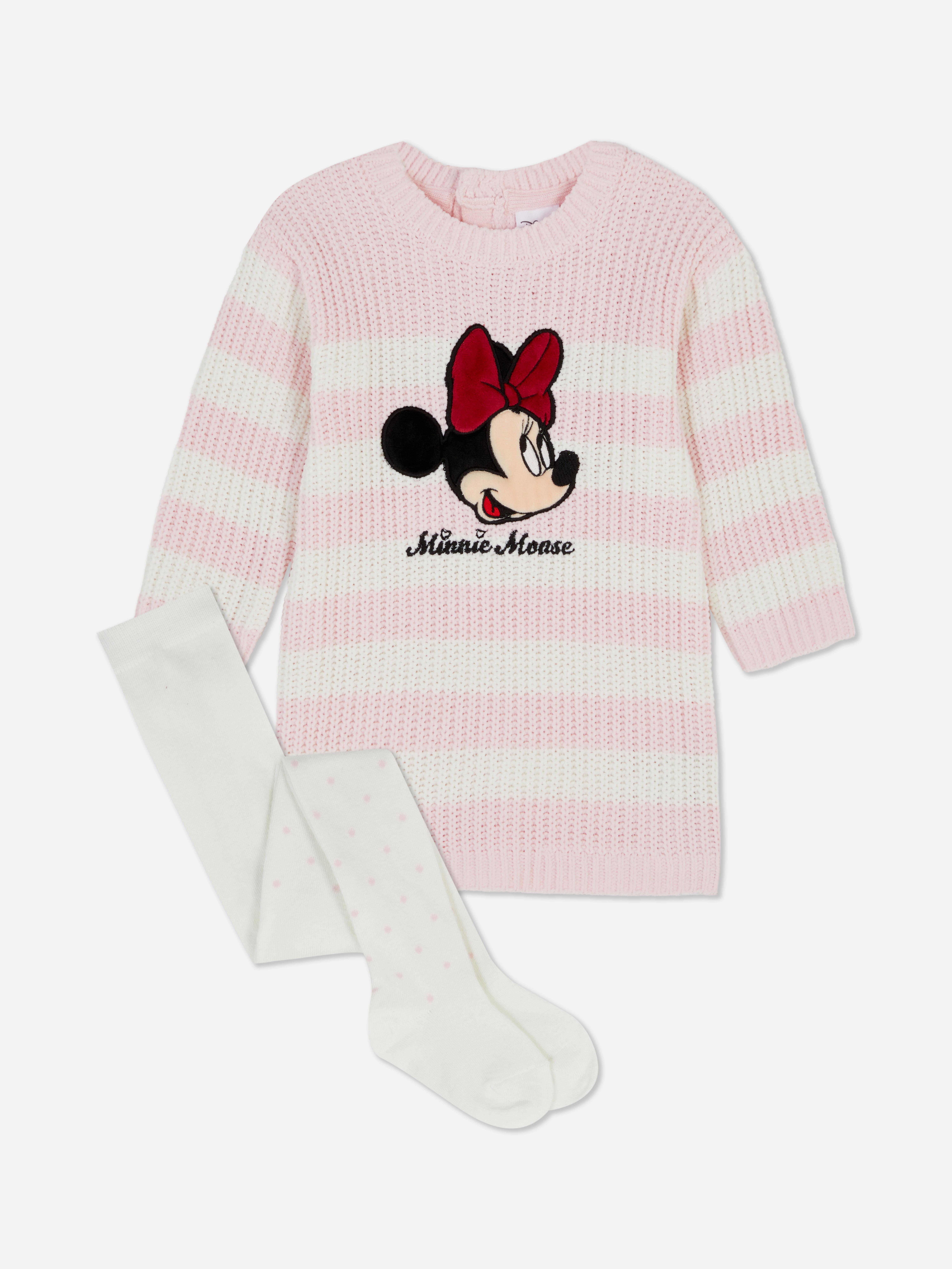 Conjunto vestido camisola/collants Disney Minnie