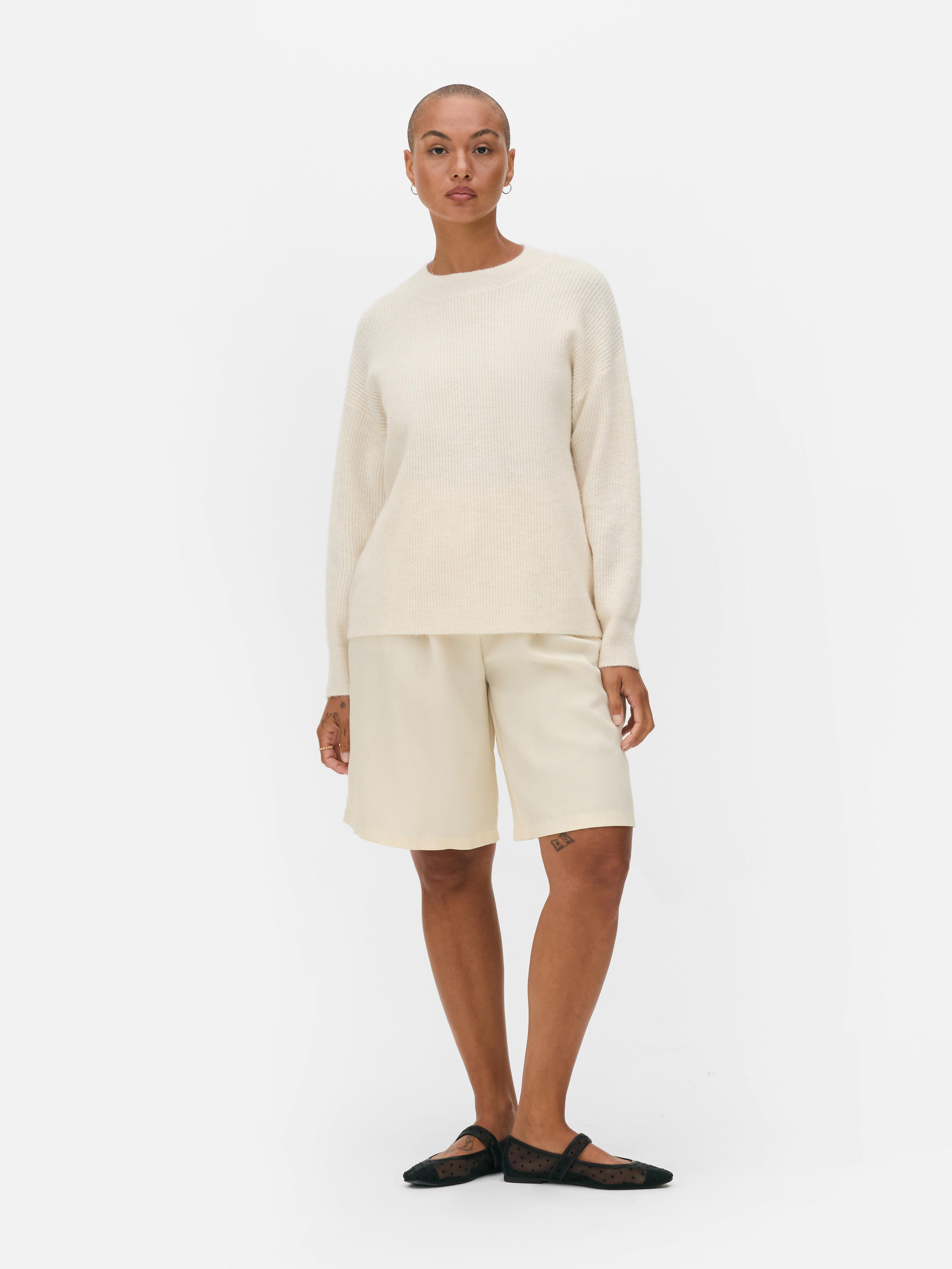 Knitted Crew Neck Jumper
