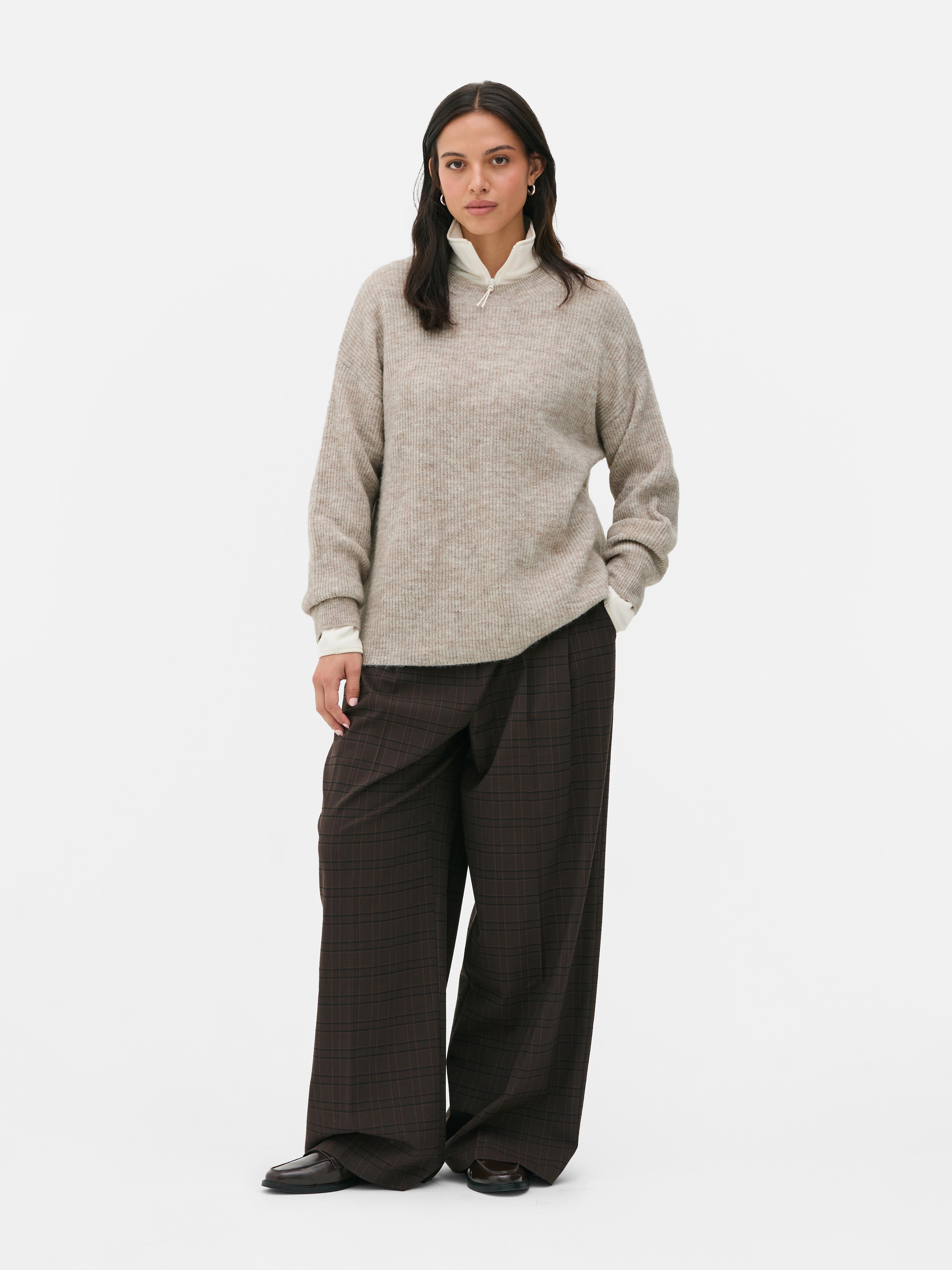 Knitted Crew Neck Jumper
