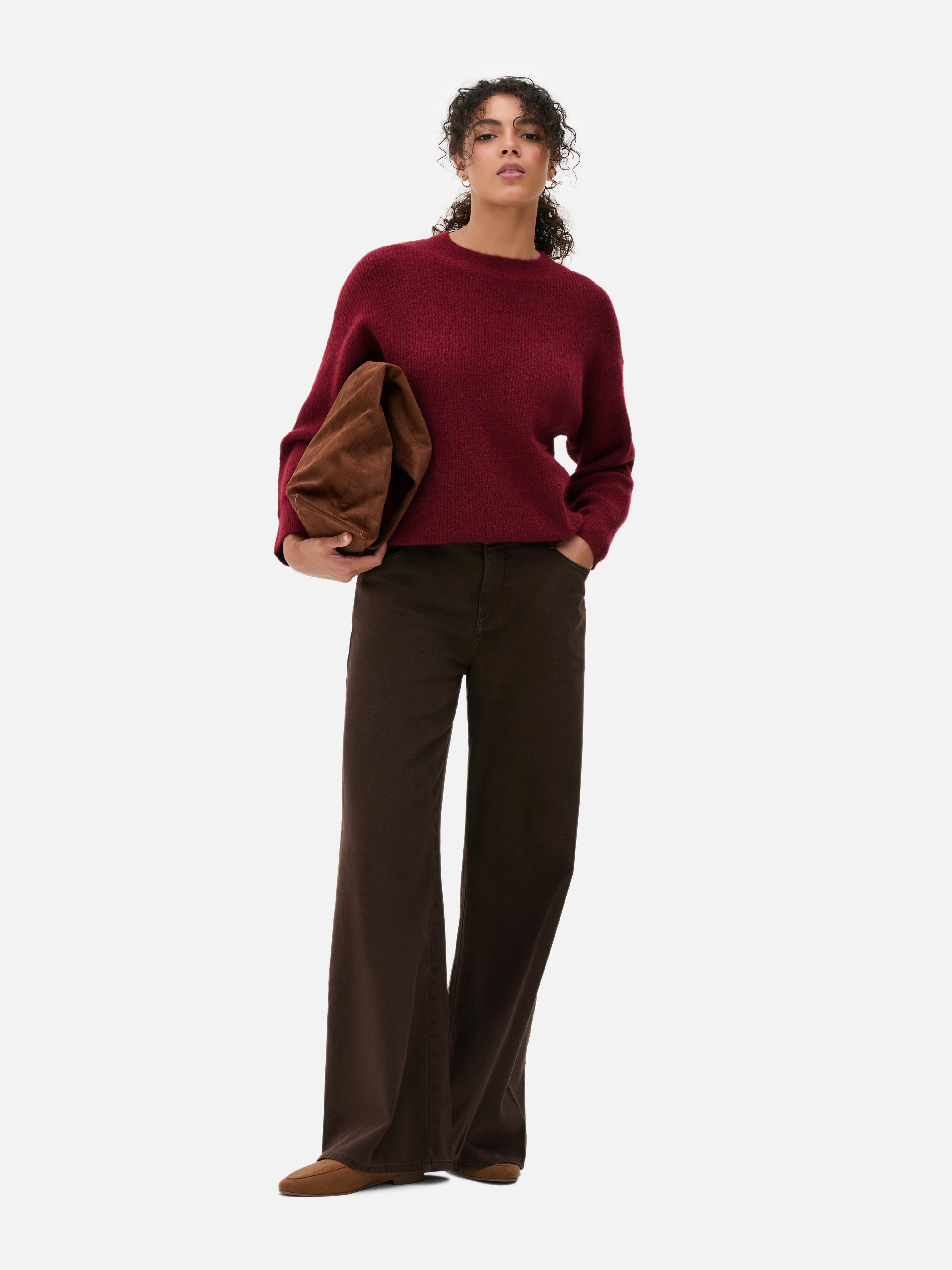 Knitted Crew Neck Jumper