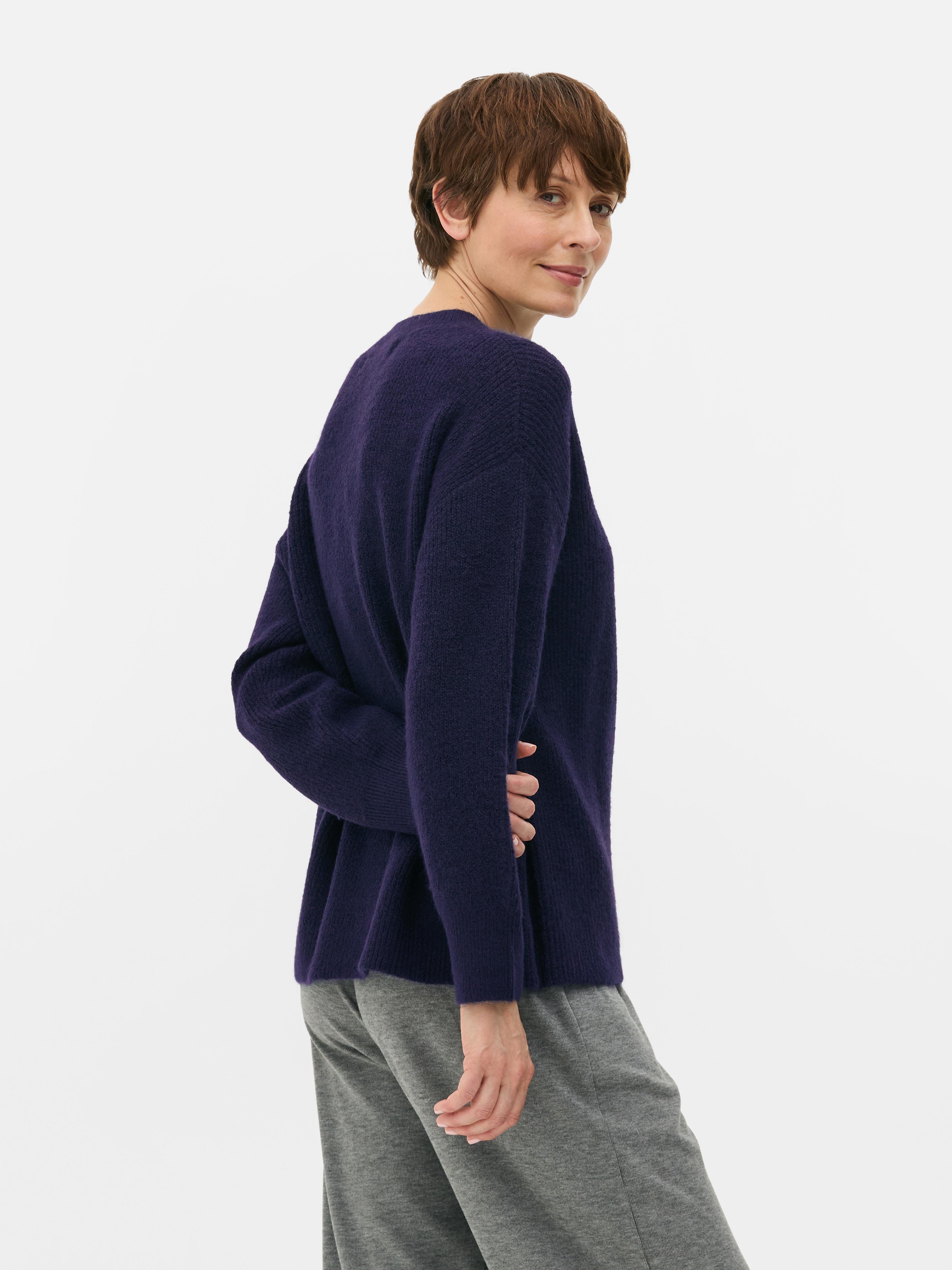Pull en maille à col ras-du-cou