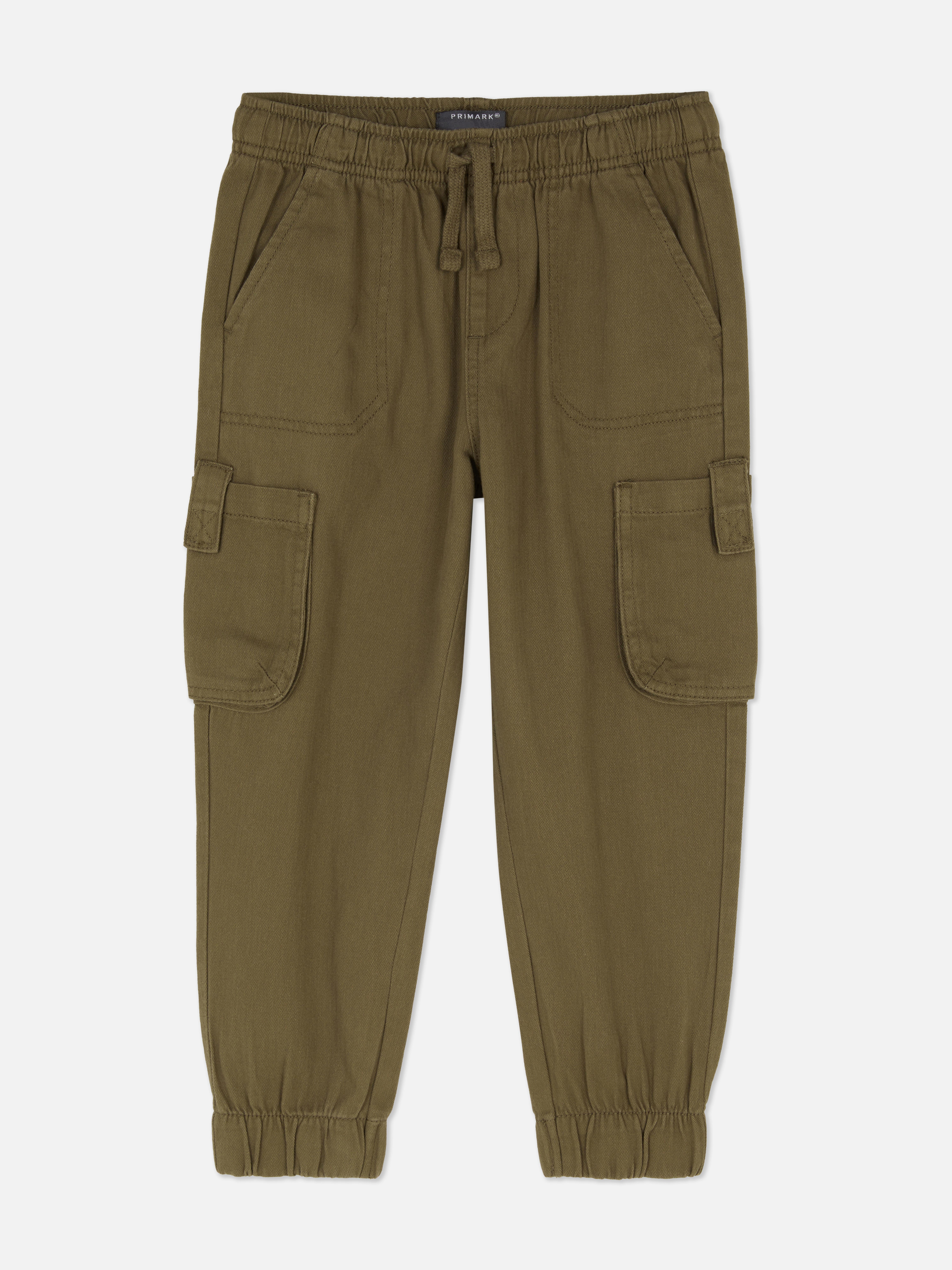 1.5-8yrs | Herringbone Cargo Joggers