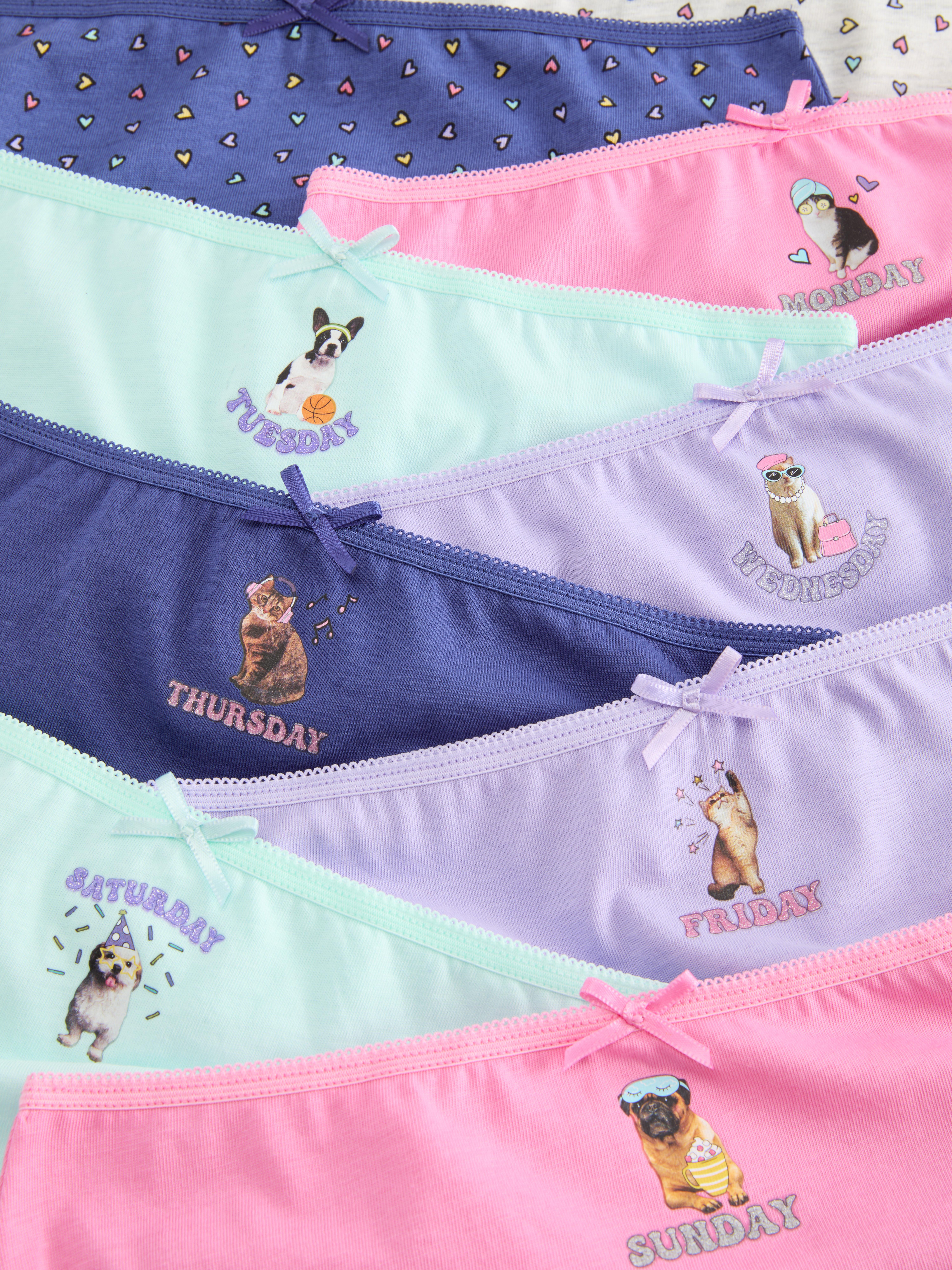 1,5-14 ans | 10 culottes à motif animal pour la semaine