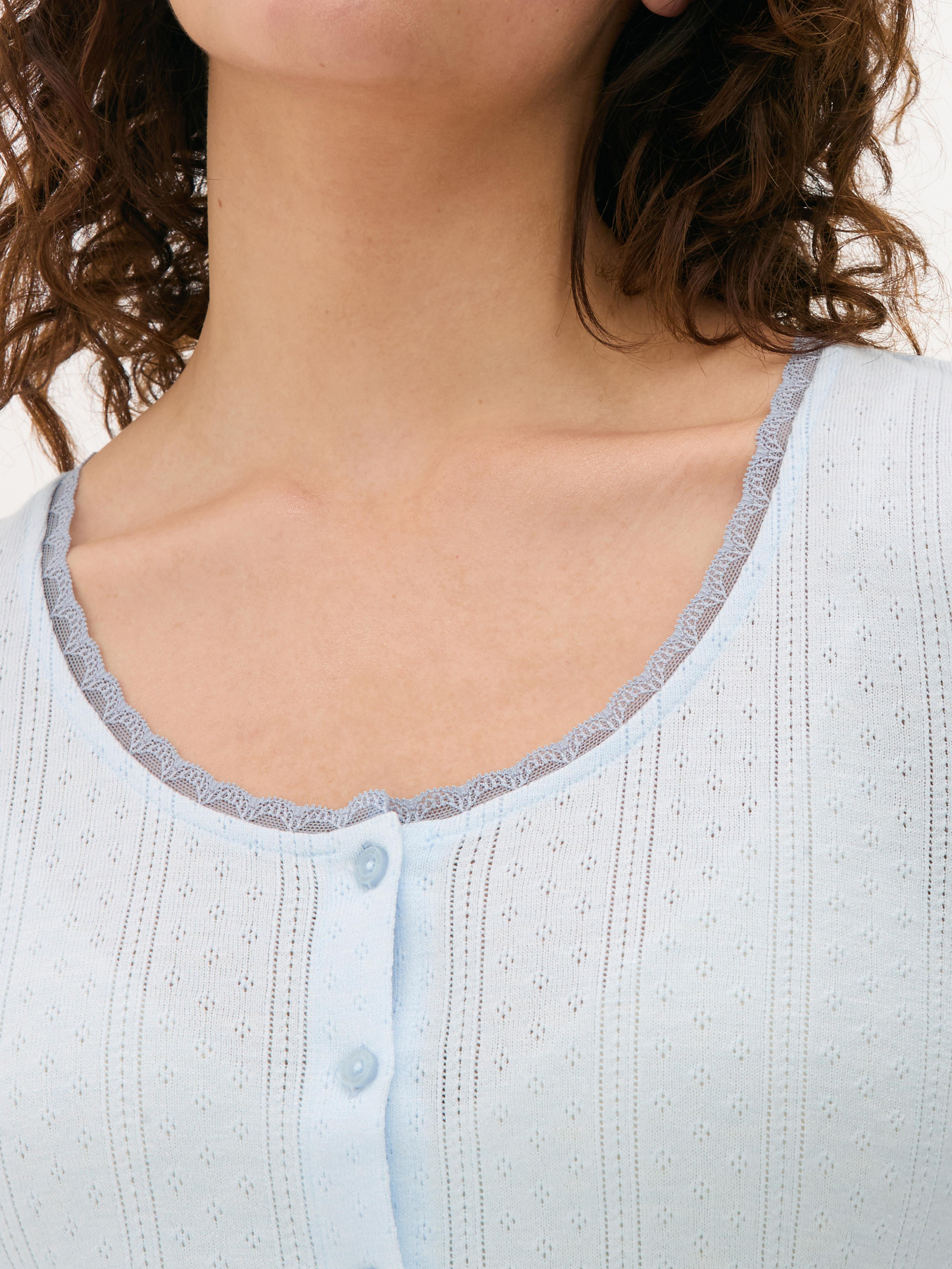 Pointelle Lounge Cardigan