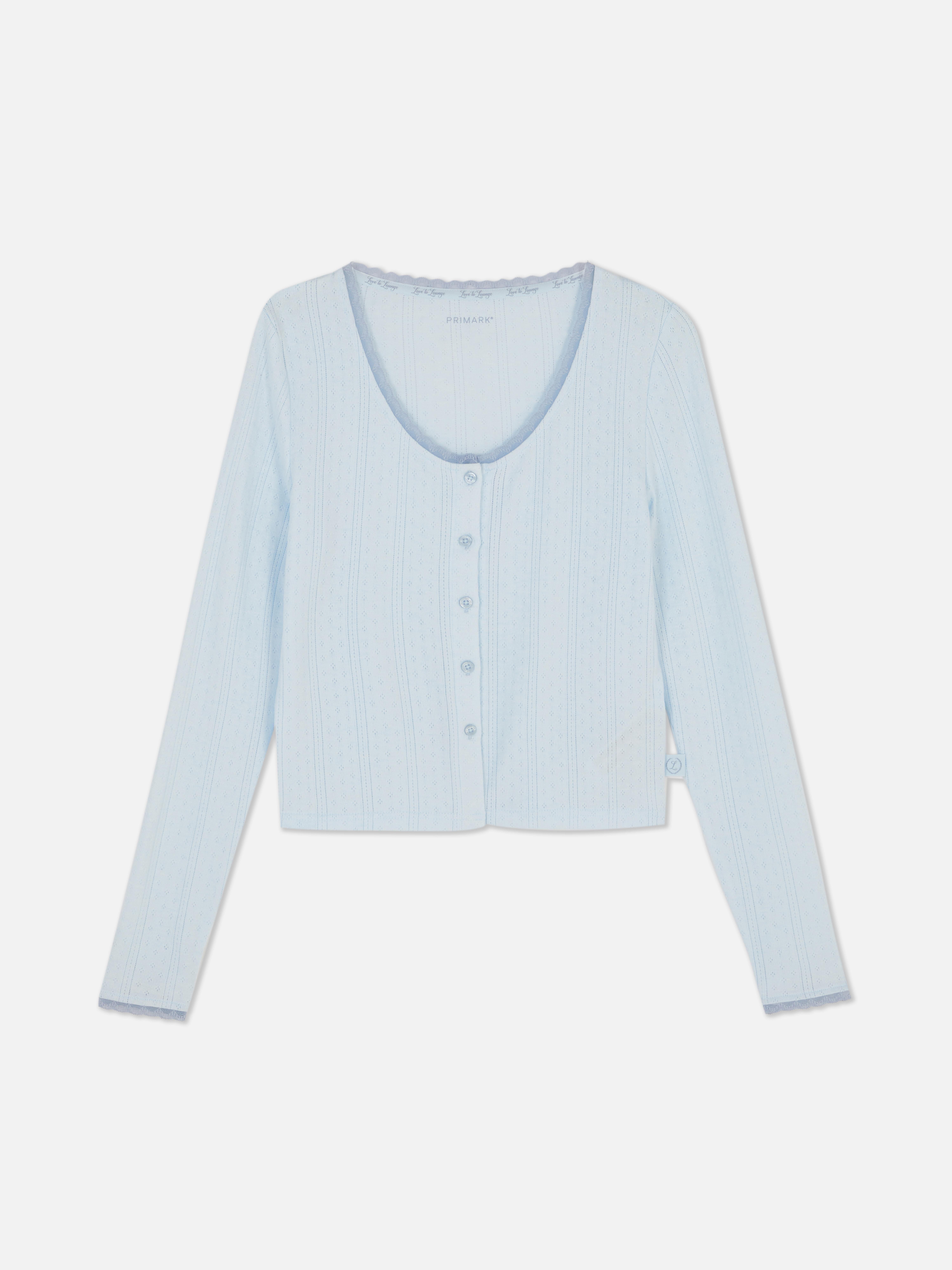 Pointelle Lounge Cardigan