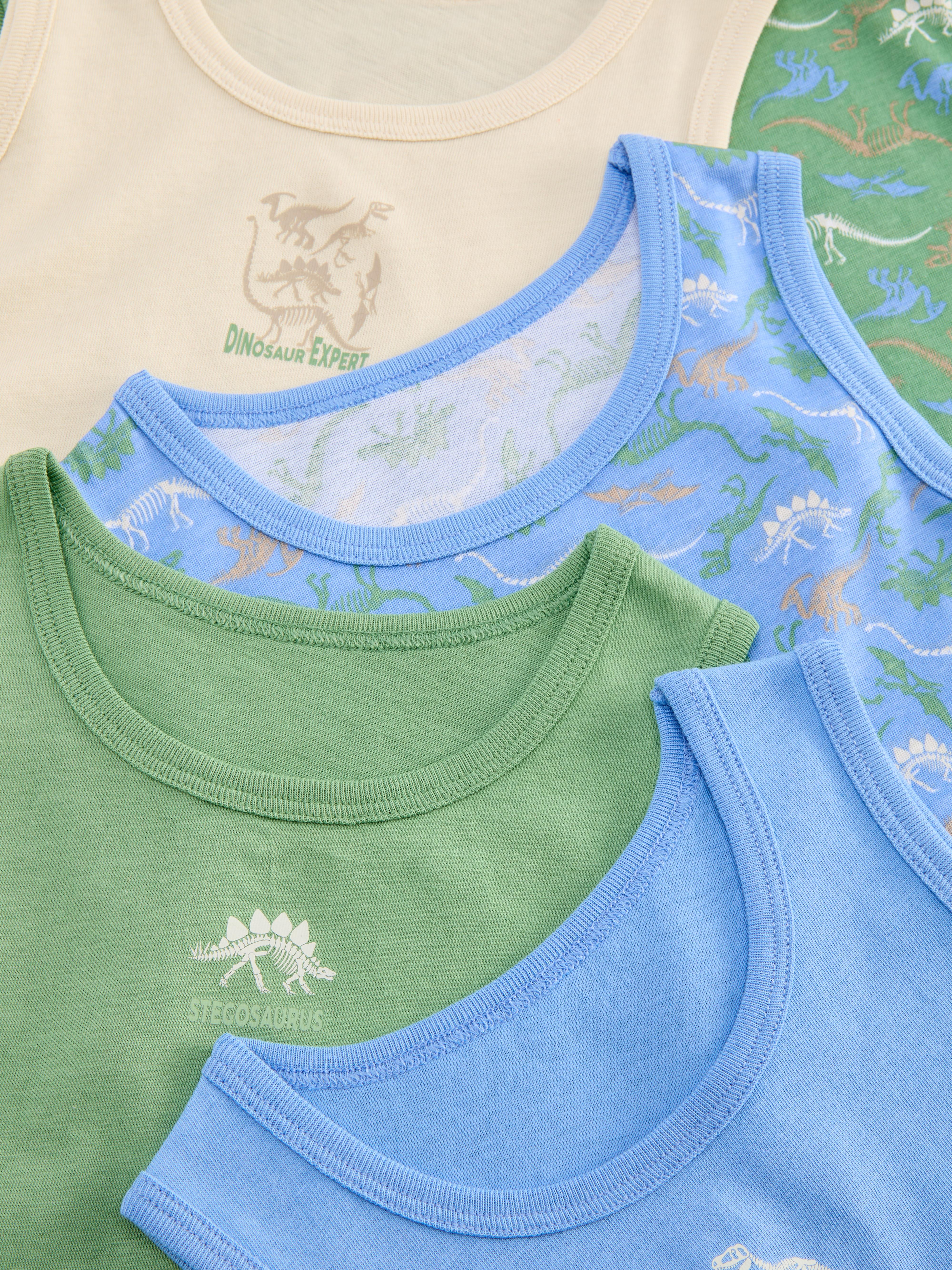 1,5-10 años | Pack de 5 camisetas sin mangas