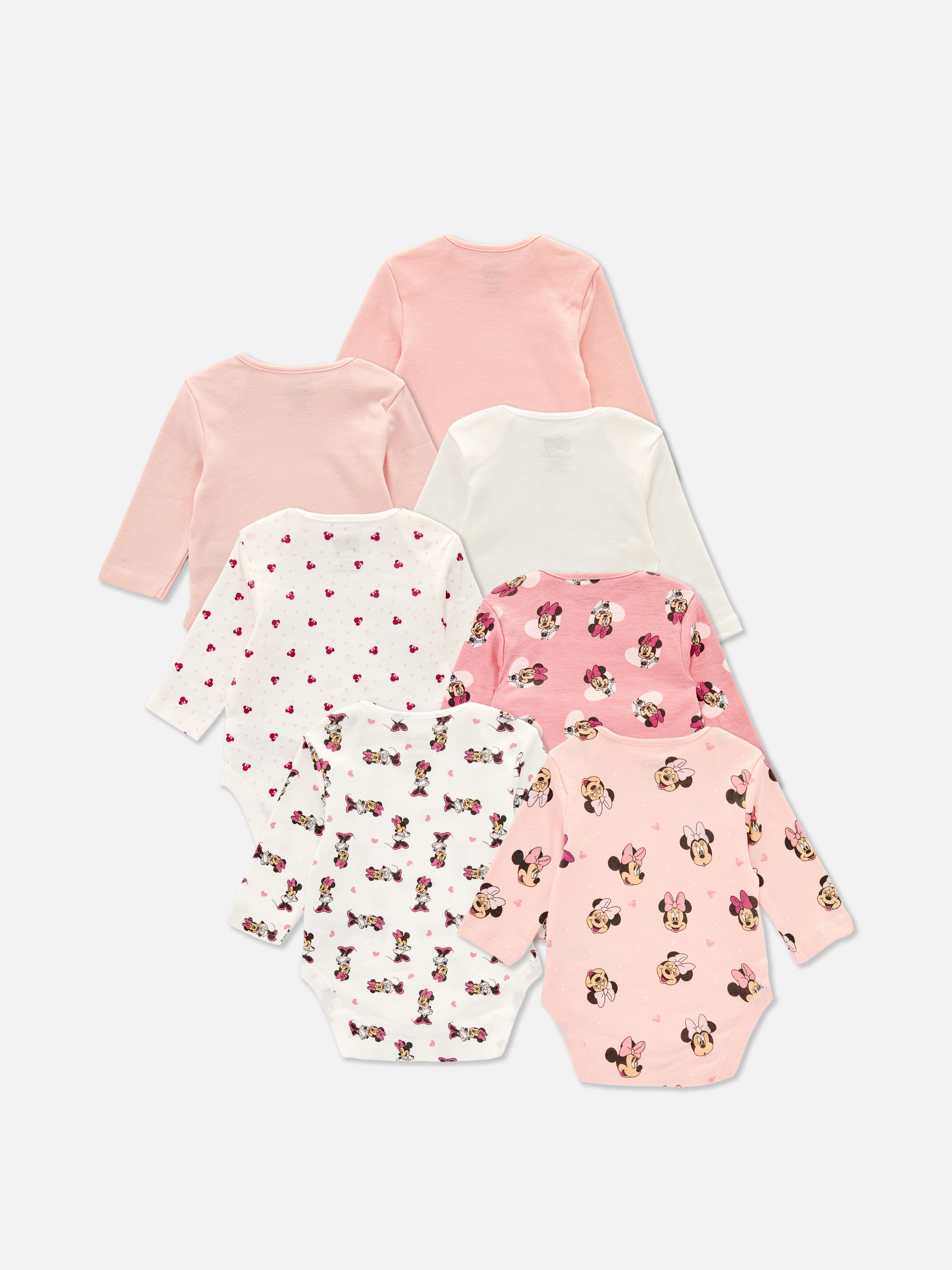 0-36mths | 7pk Disney’s Minnie Mouse Long Sleeve Bodysuits
