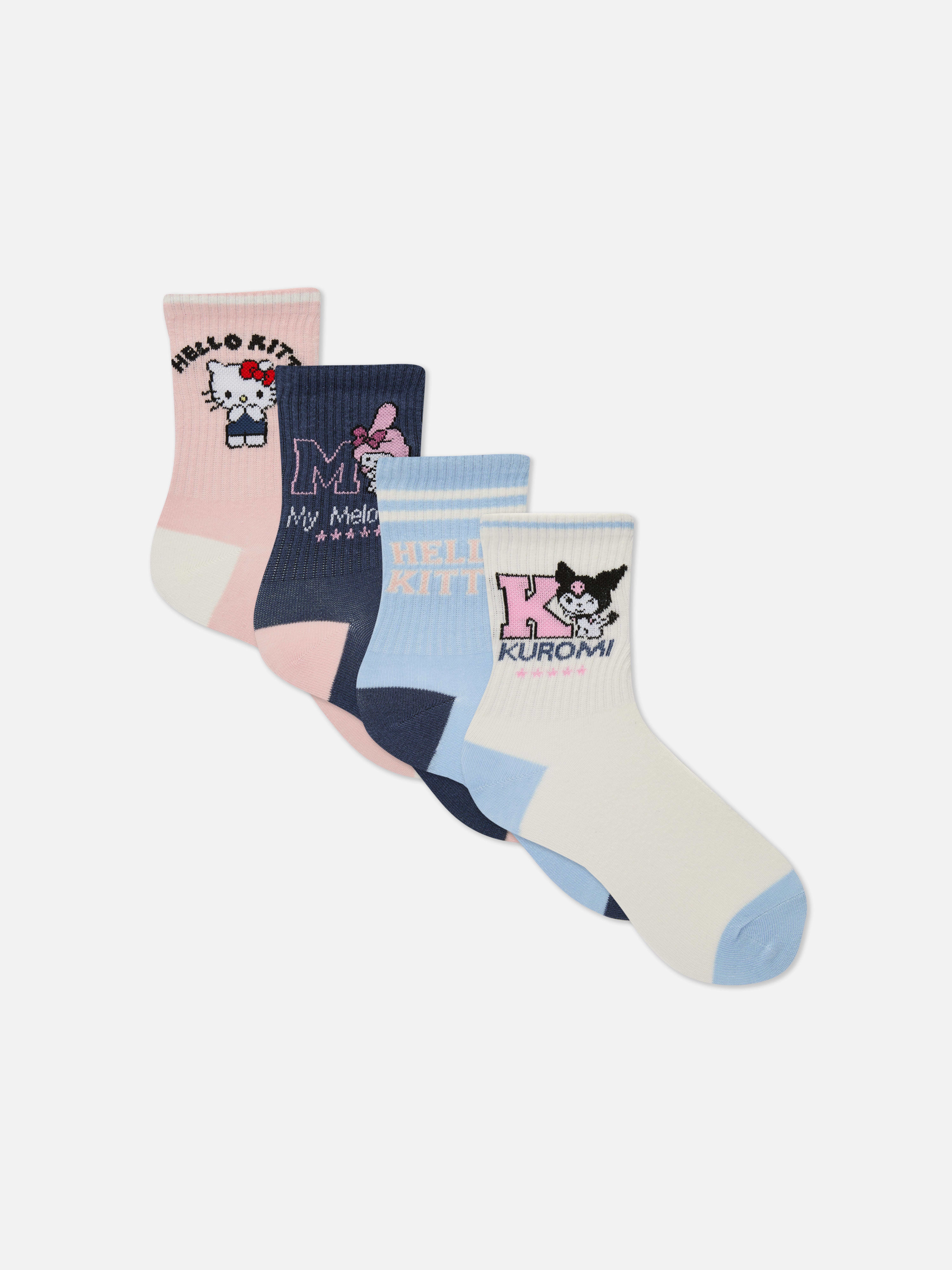 4pk Hello Kitty and Friends Ankle Socks