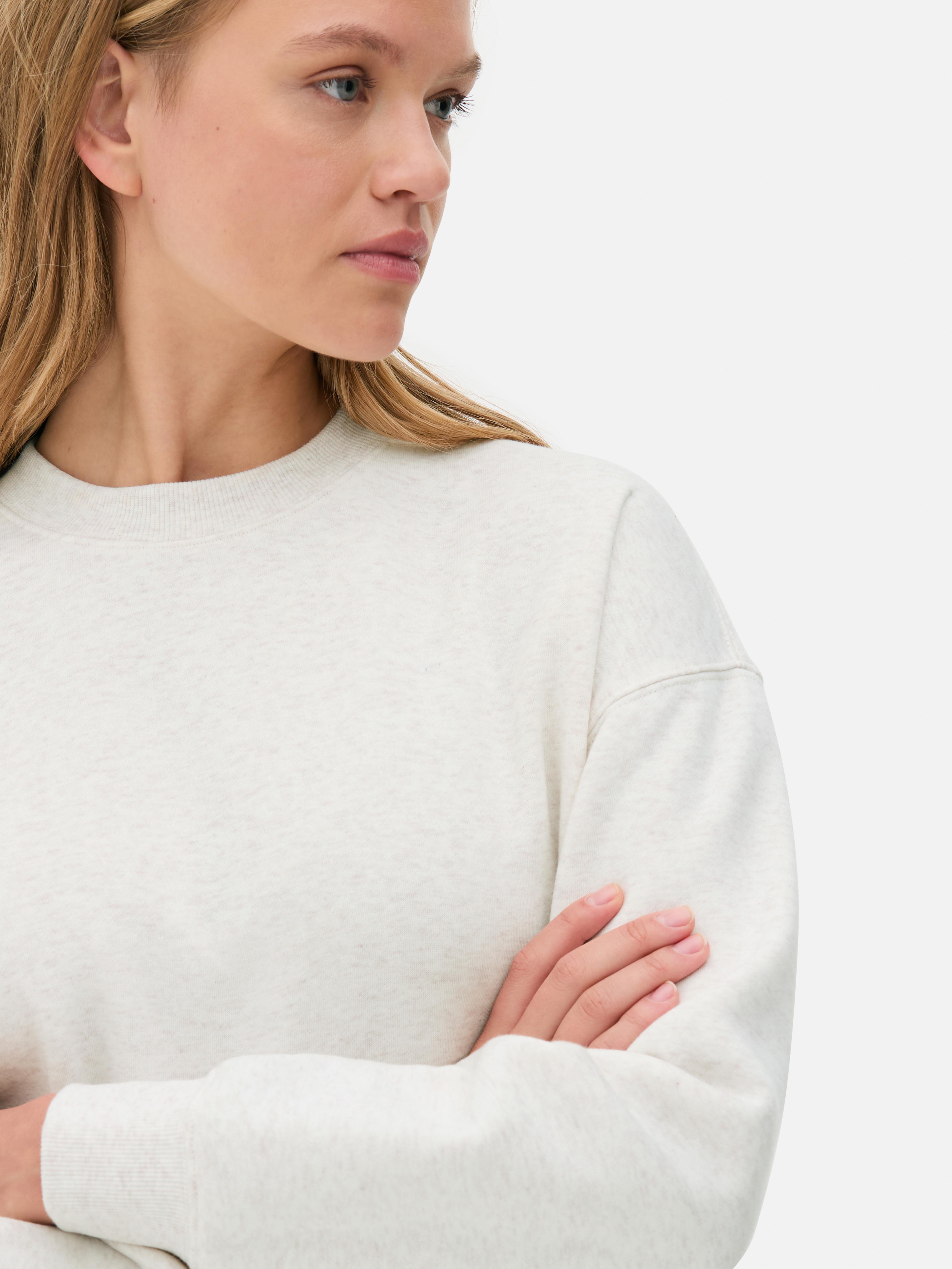 Essential-Sweatshirt mit Rundhalsausschnitt