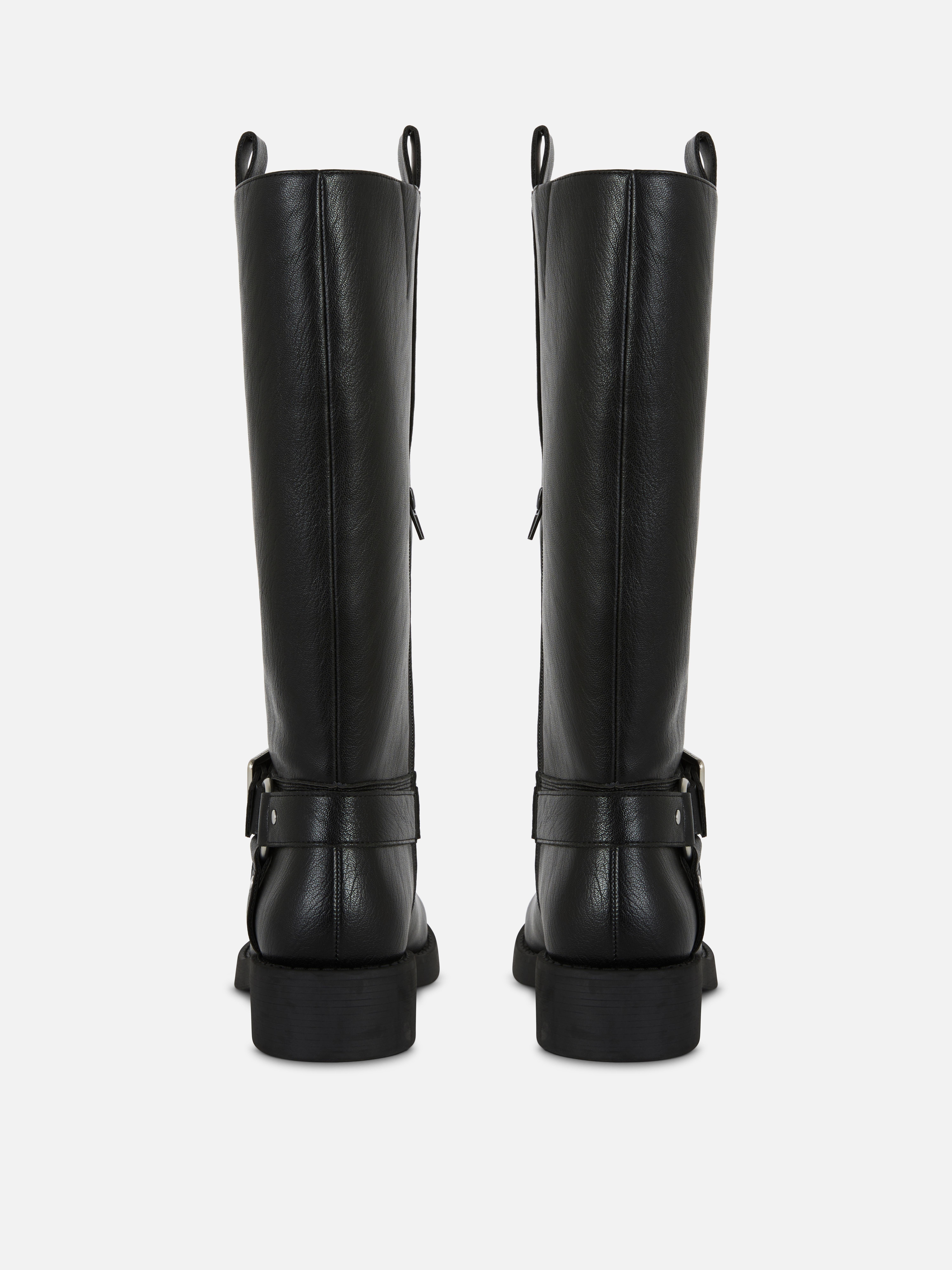 Kniehohe Bikerstiefel
